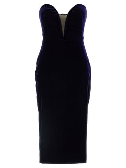 Tom Ford Blaues Viskose-Midi-Kleid