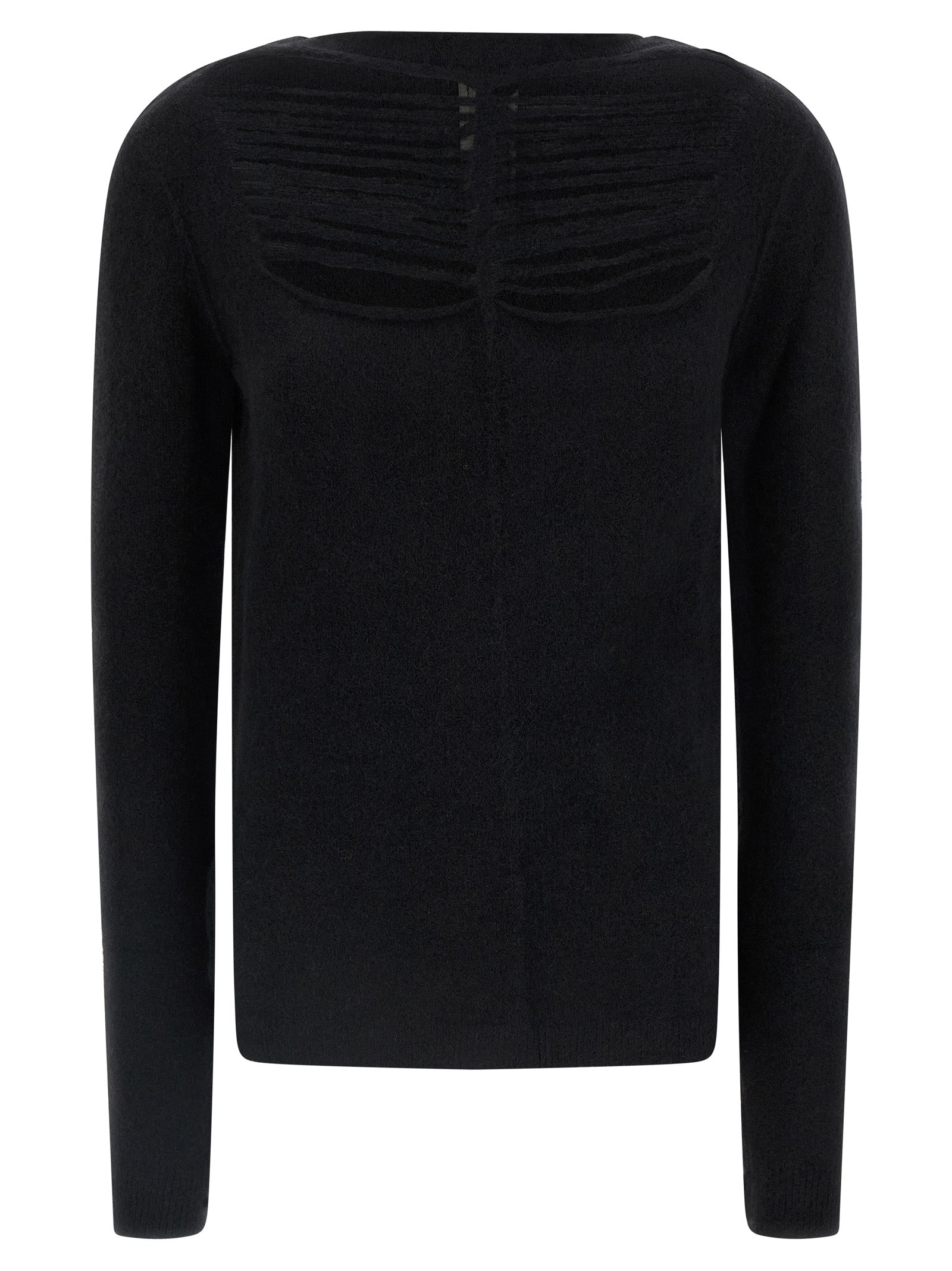 Rick Owens Schwarzer Wollcardigan