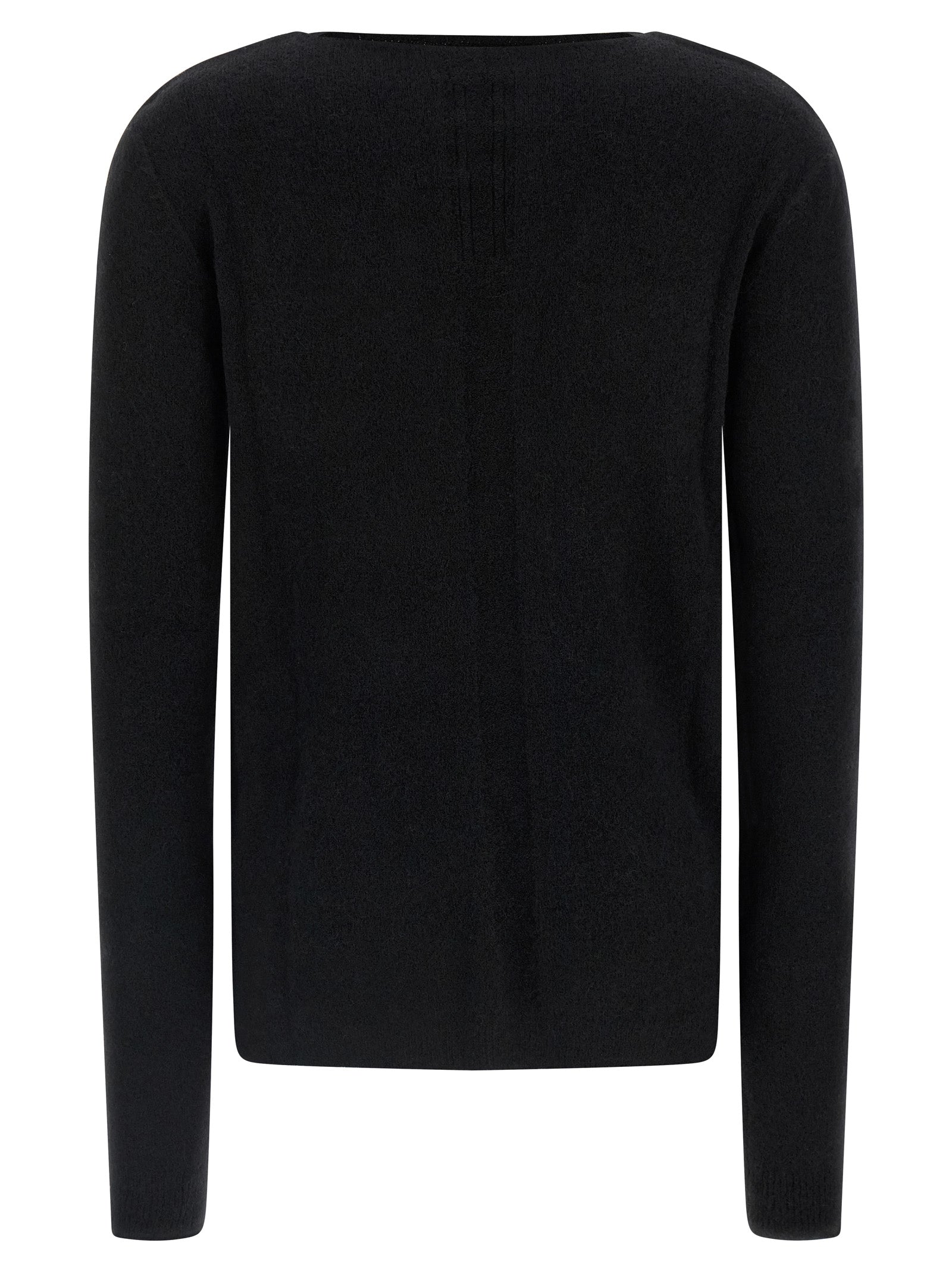 Rick Owens Schwarzer Wollcardigan