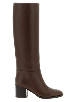 Gianvito Rossi Braun Kalbsleder Overknee-Stiefel