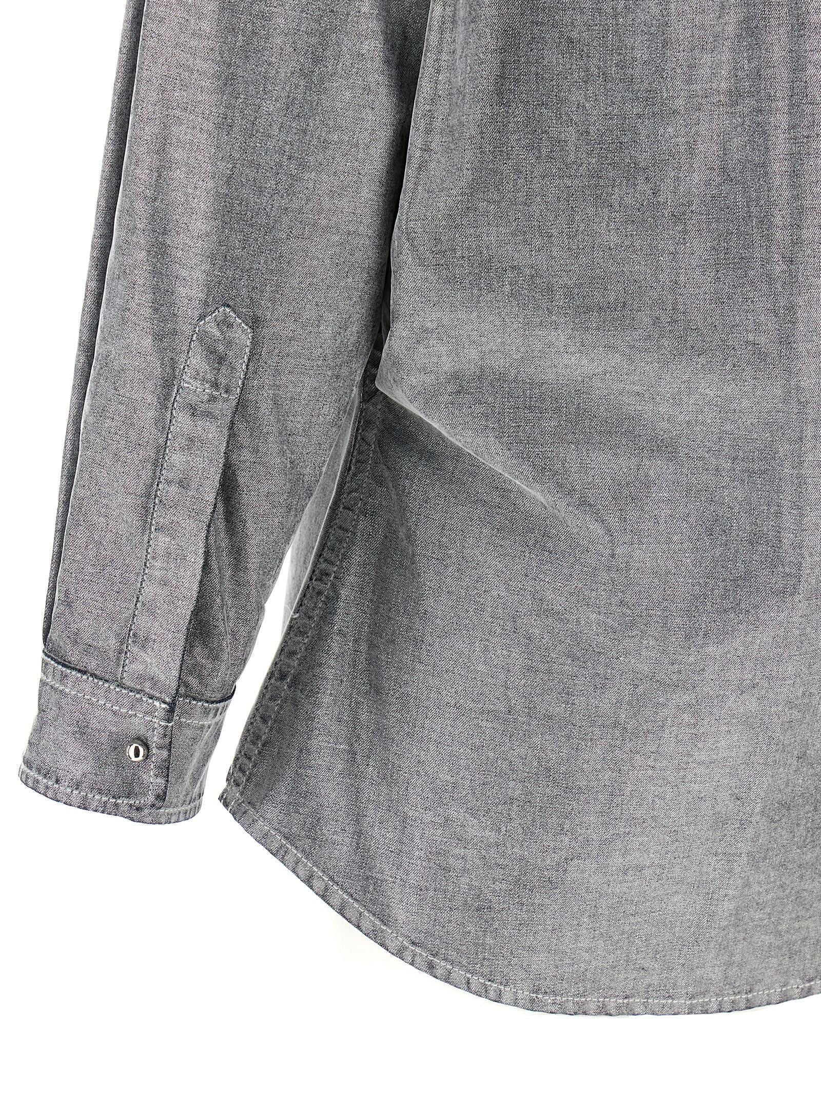 Darkpark Silberne Baumwollbluse