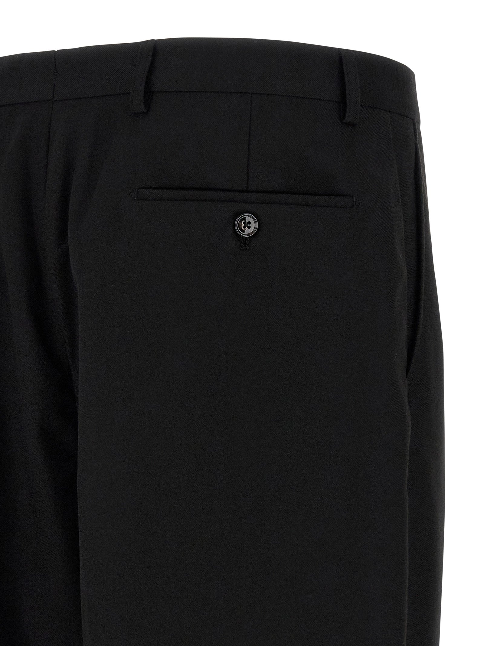 CELLAR DOOR Schwarze Palazzo-Hose aus Polyester