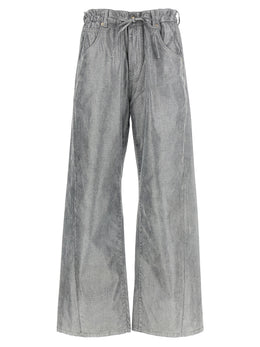 Darkpark Jeans aus Baumwolle in Silber Denim