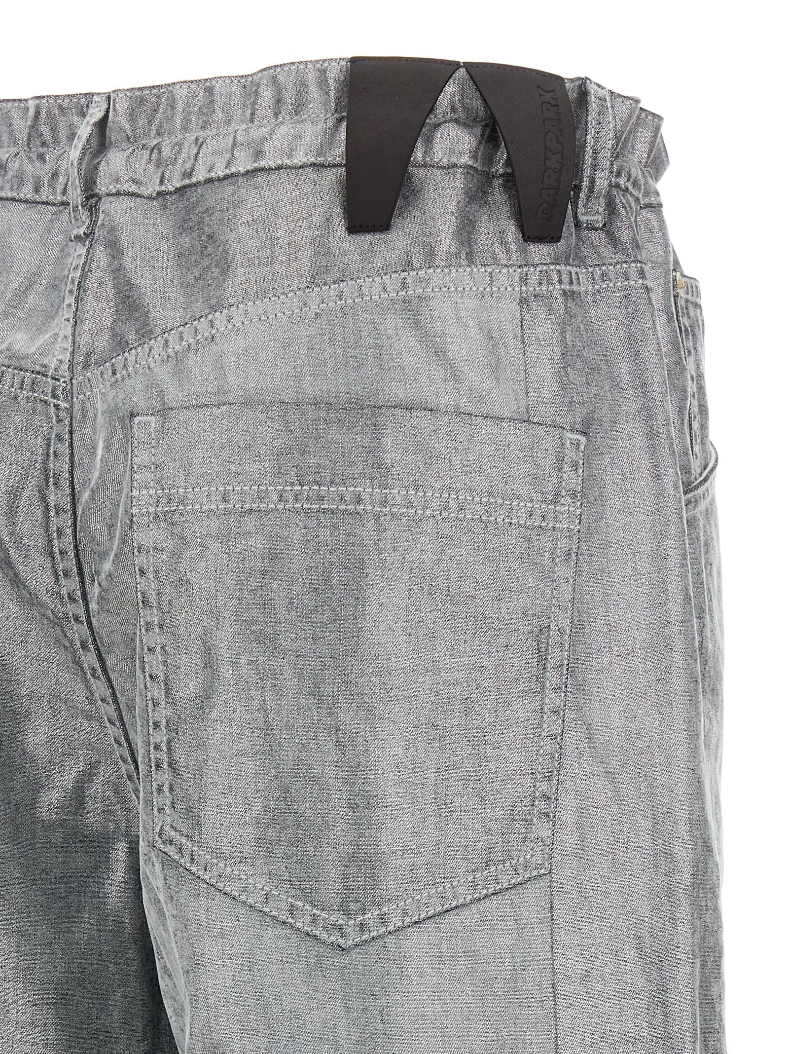Darkpark Jeans aus Baumwolle in Silber Denim