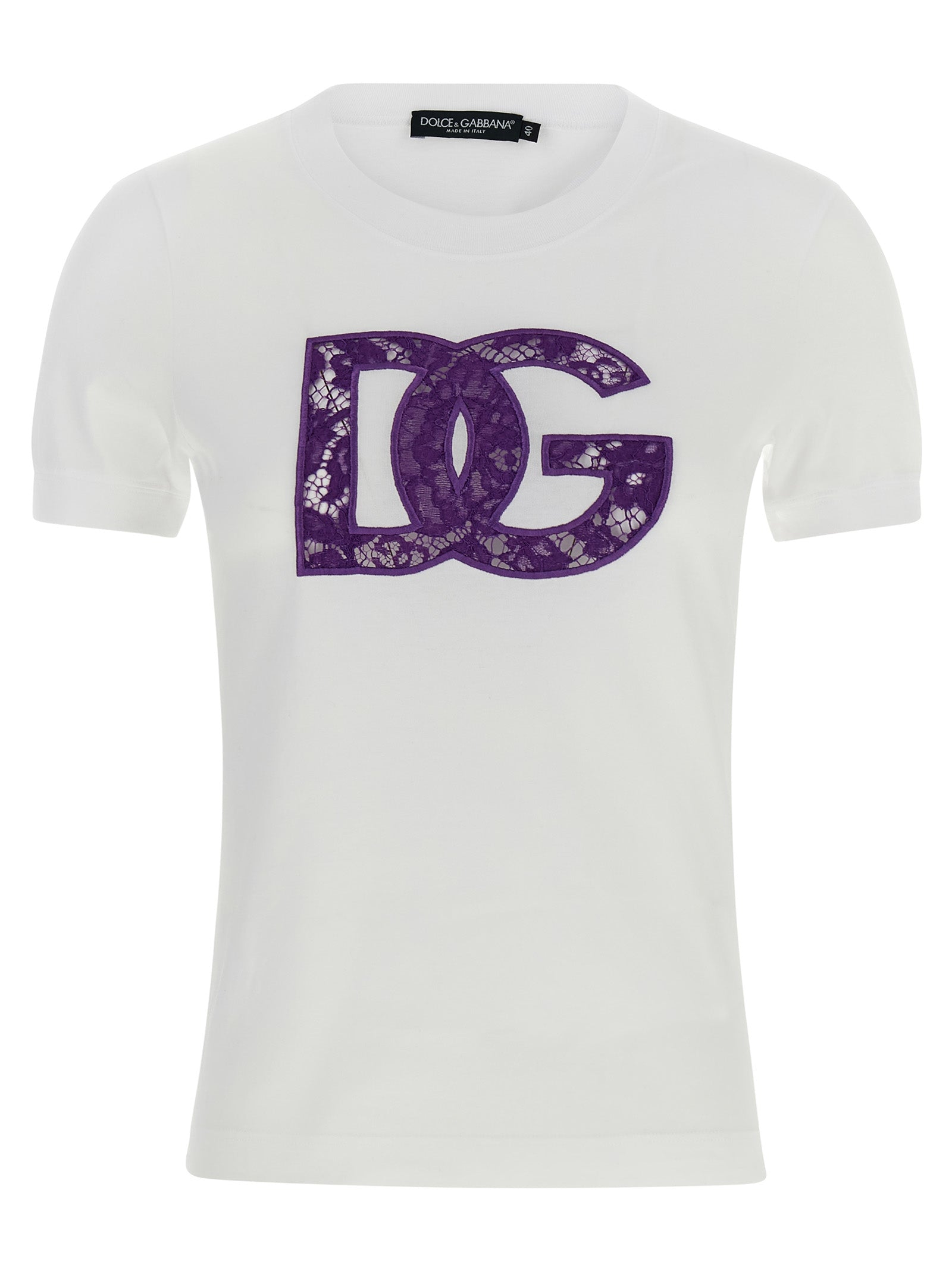 Dolce & Gabbana Weißes Baumwoll-T-Shirt