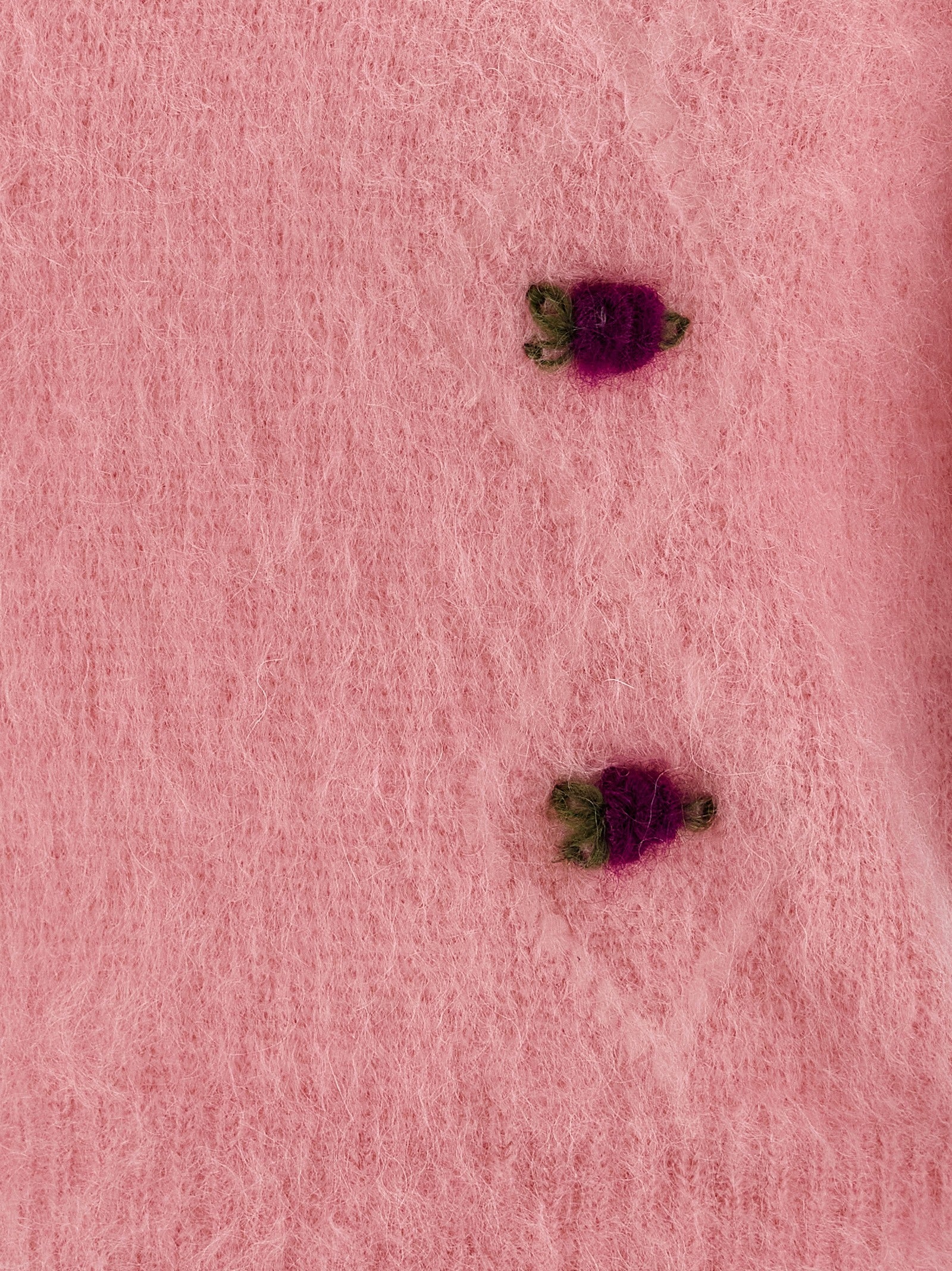 Alessandra Rich Mehrfarbige Wollstrickjacke