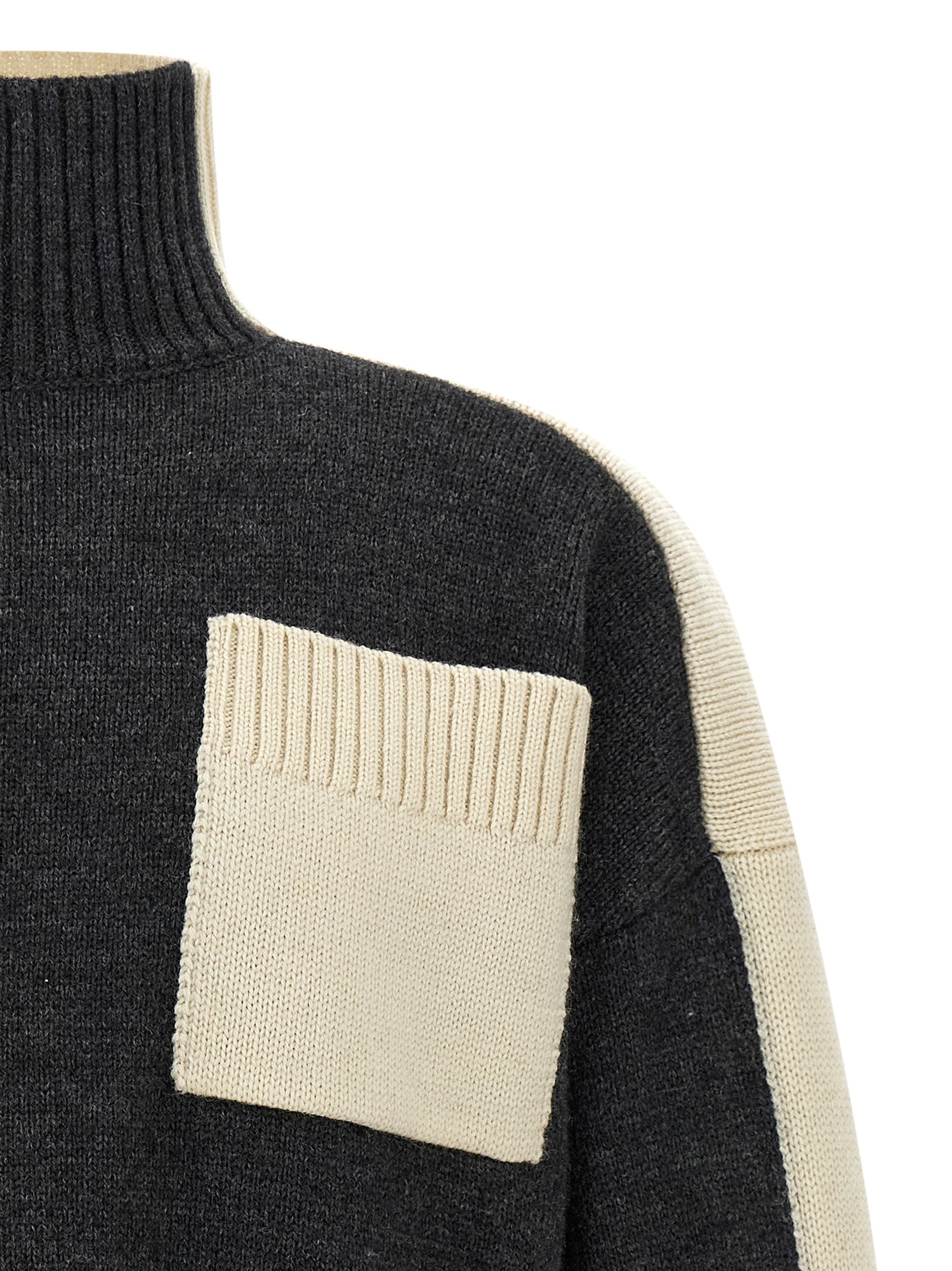 J.W.Anderson Grauer Cardigan aus Elasthan