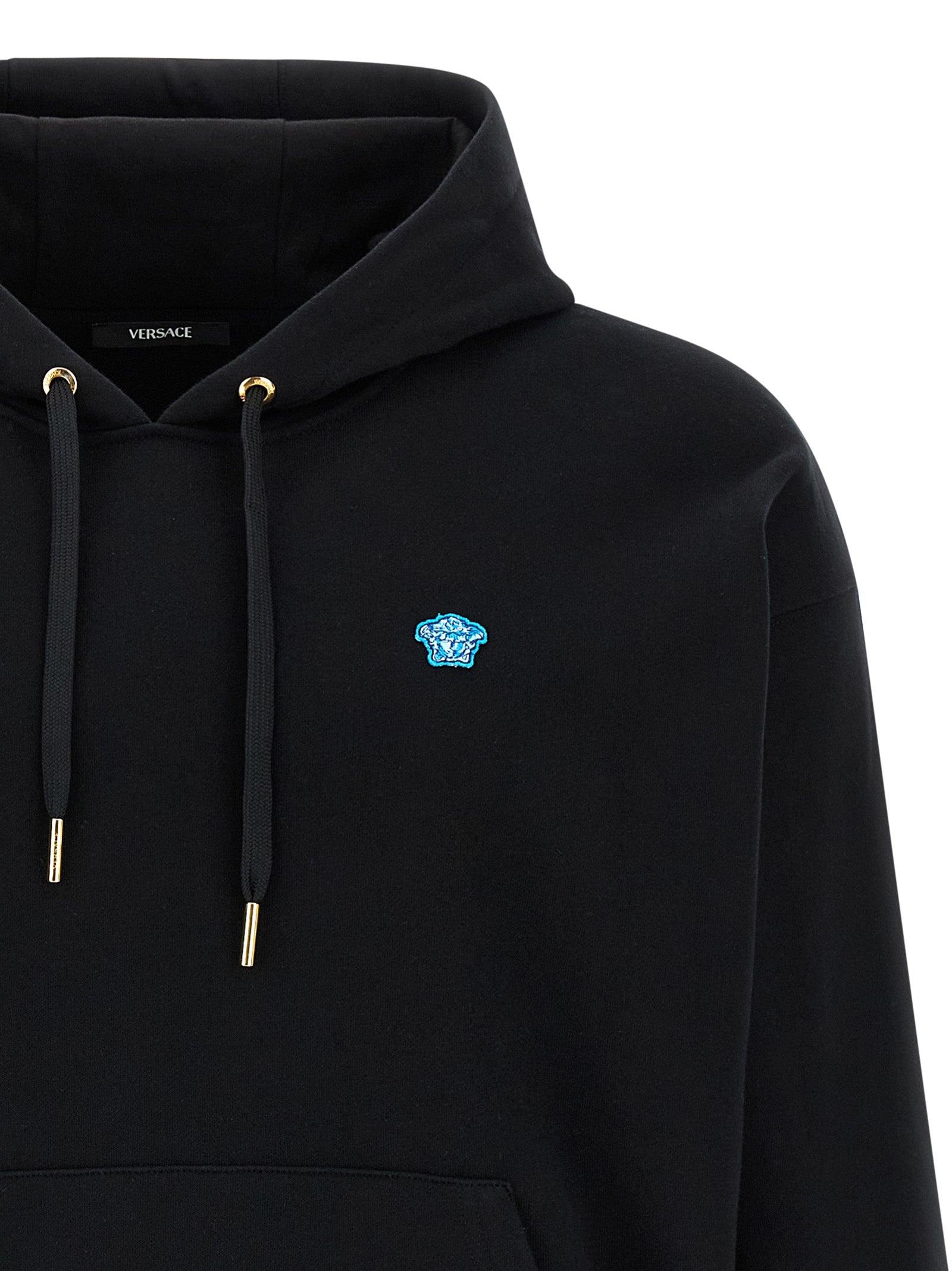 Versace Schwarzer Baumwoll-Sweatshirt