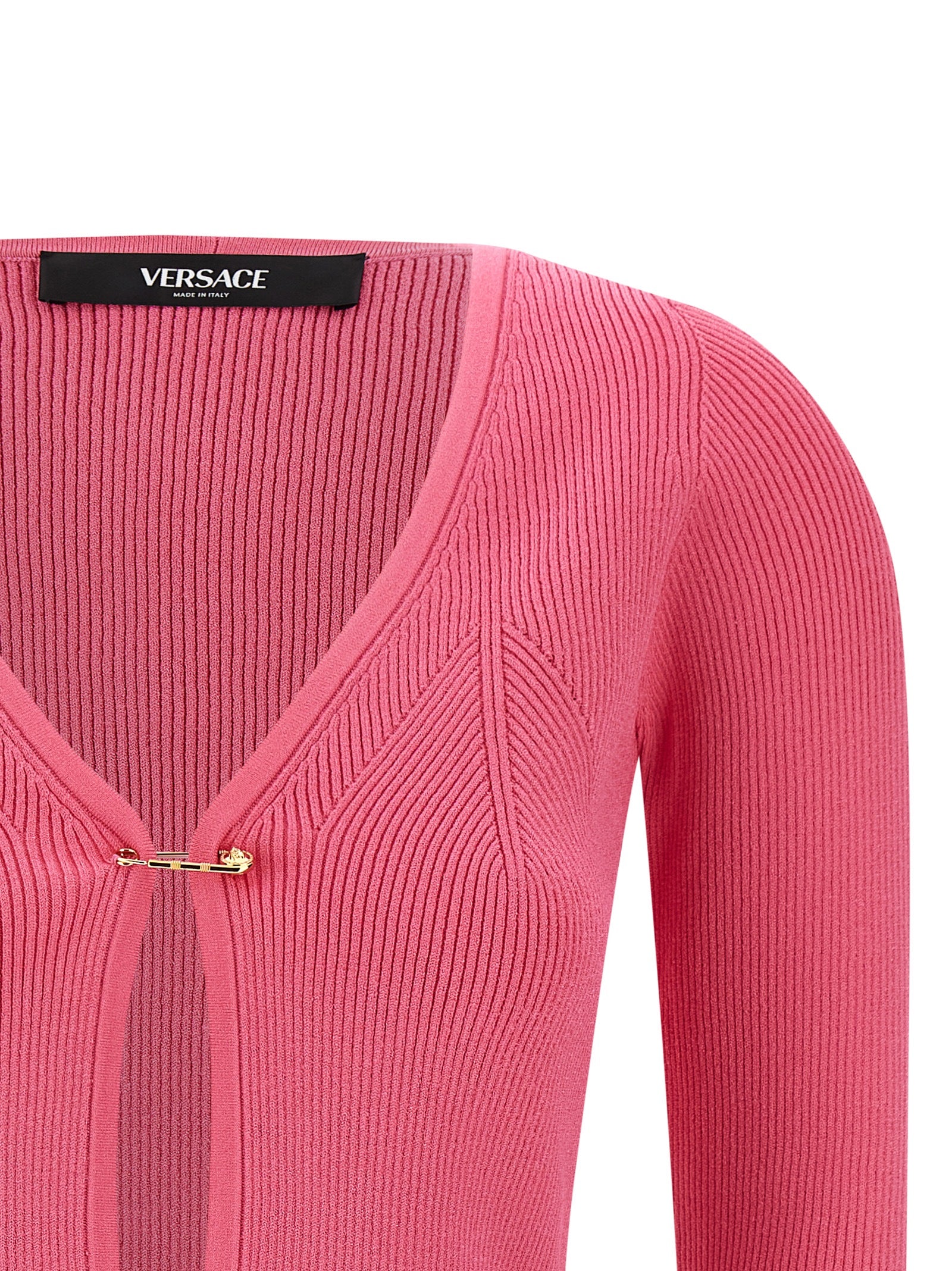 Versace Fuchsia Viskose-Strickjacke