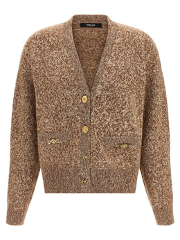Versace Beige Virgin Wool Cardigan