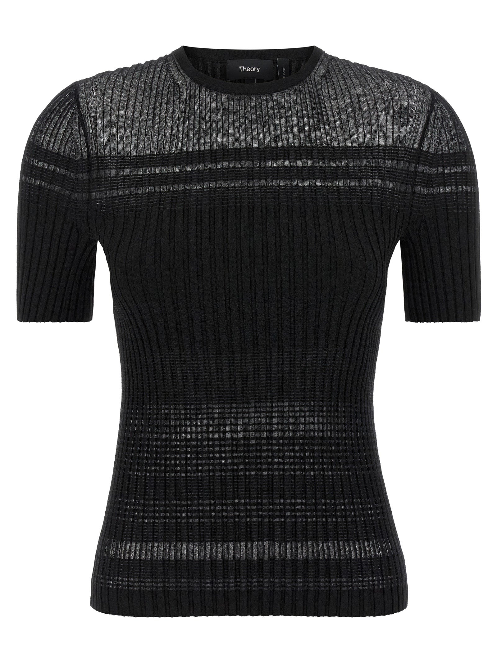 Theory Schwarzes T-Shirt aus Viskose