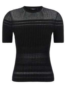 Theory Schwarzes T-Shirt aus Viskose