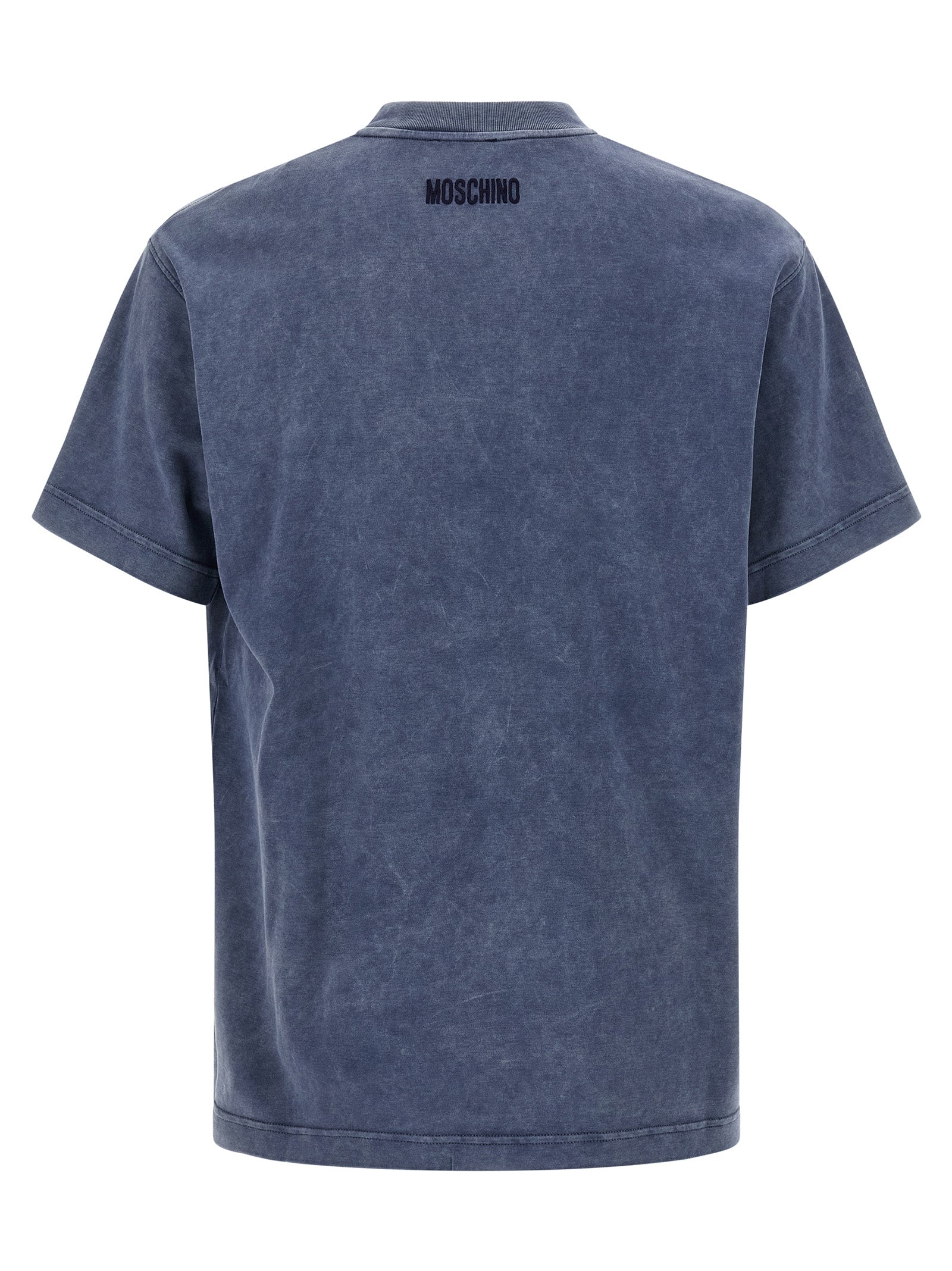Moschino Blaues Baumwoll-T-Shirt