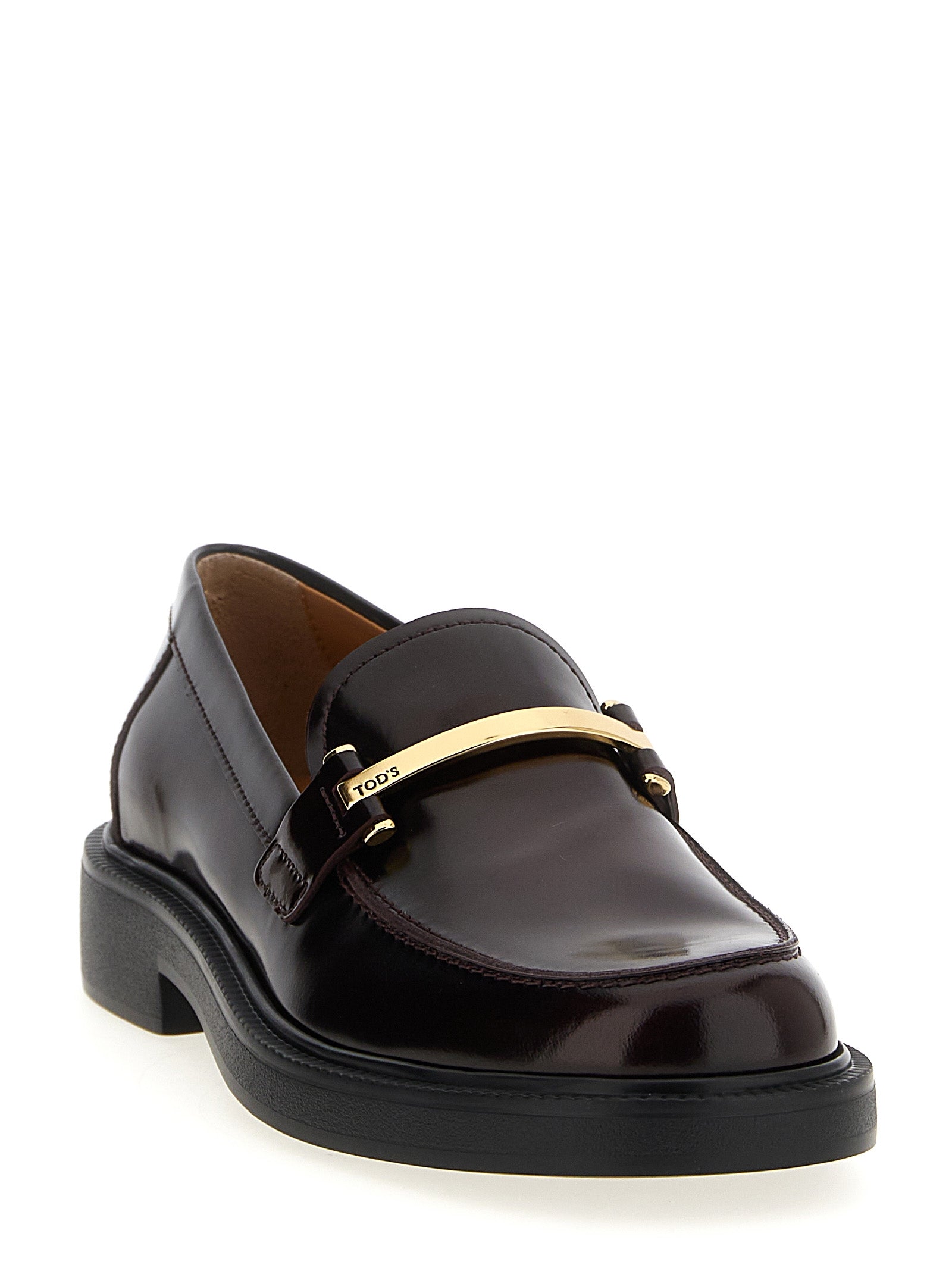 Tod's Bordeaux Kalbsleder Loafer