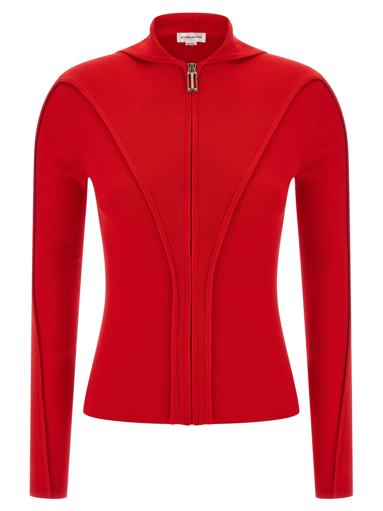 Victoria Beckham Mehrfarbige Wollstrickjacke