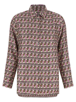 Max Mara Mehrfarbige Seidenbluse
