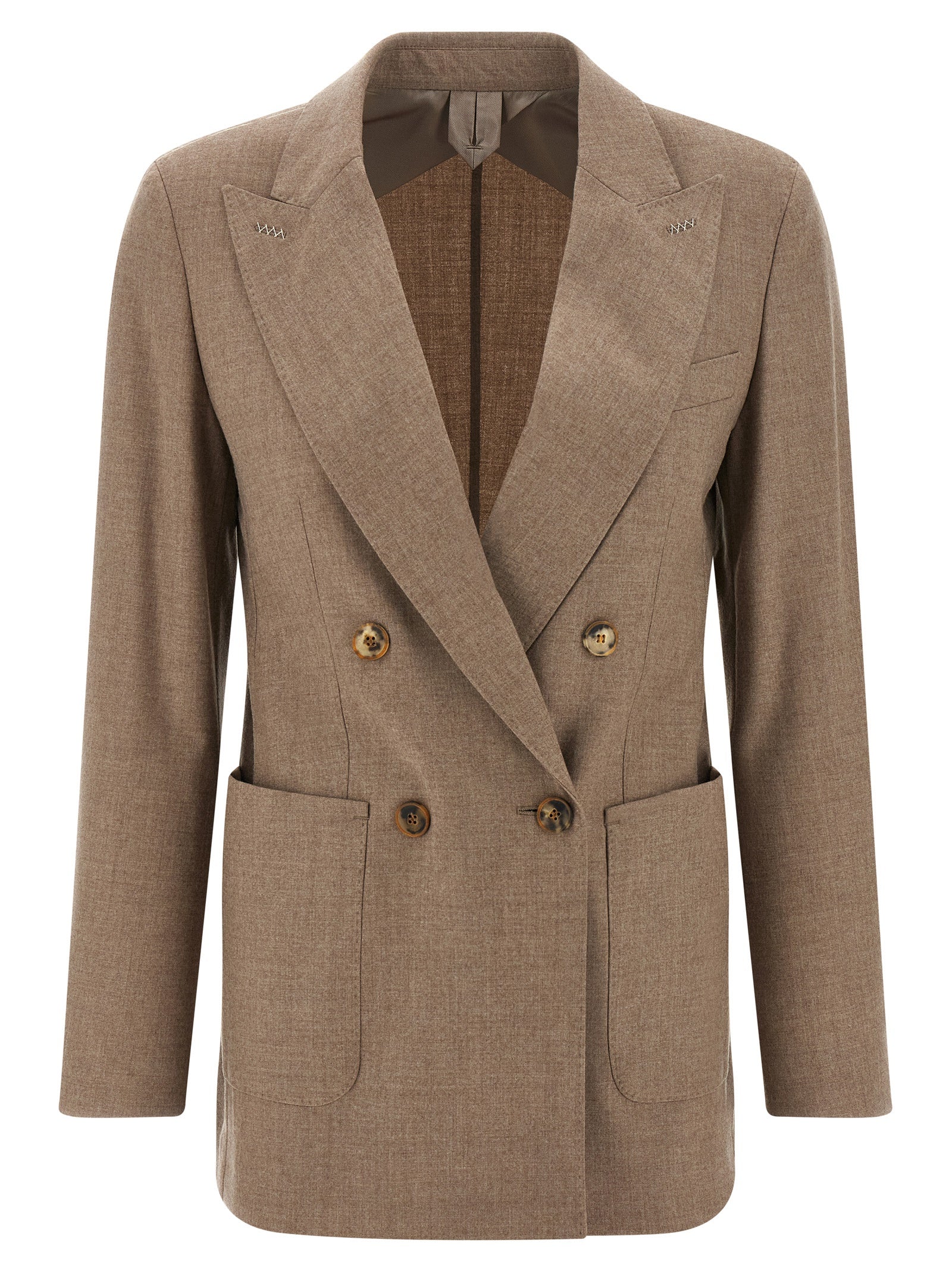 Max Mara Beiger Kaschmir-Blazer