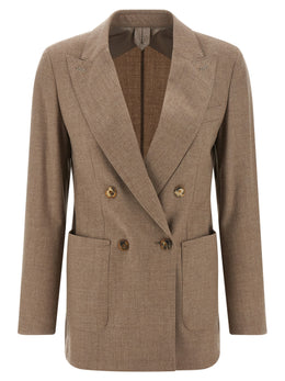 Max Mara Beiger Kaschmir-Blazer