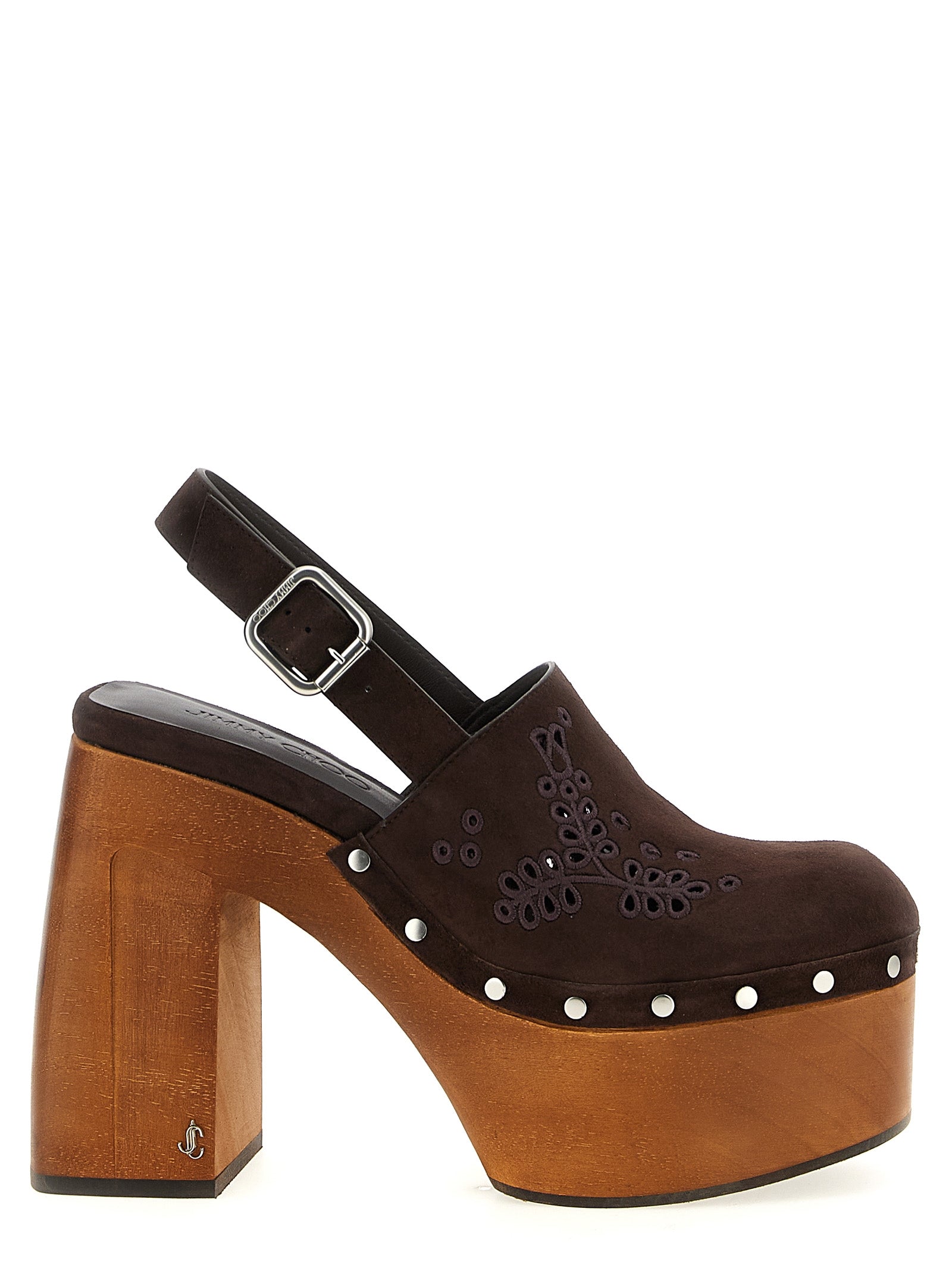 Jimmy Choo Braune Leder Pumps mit hohem Absatz