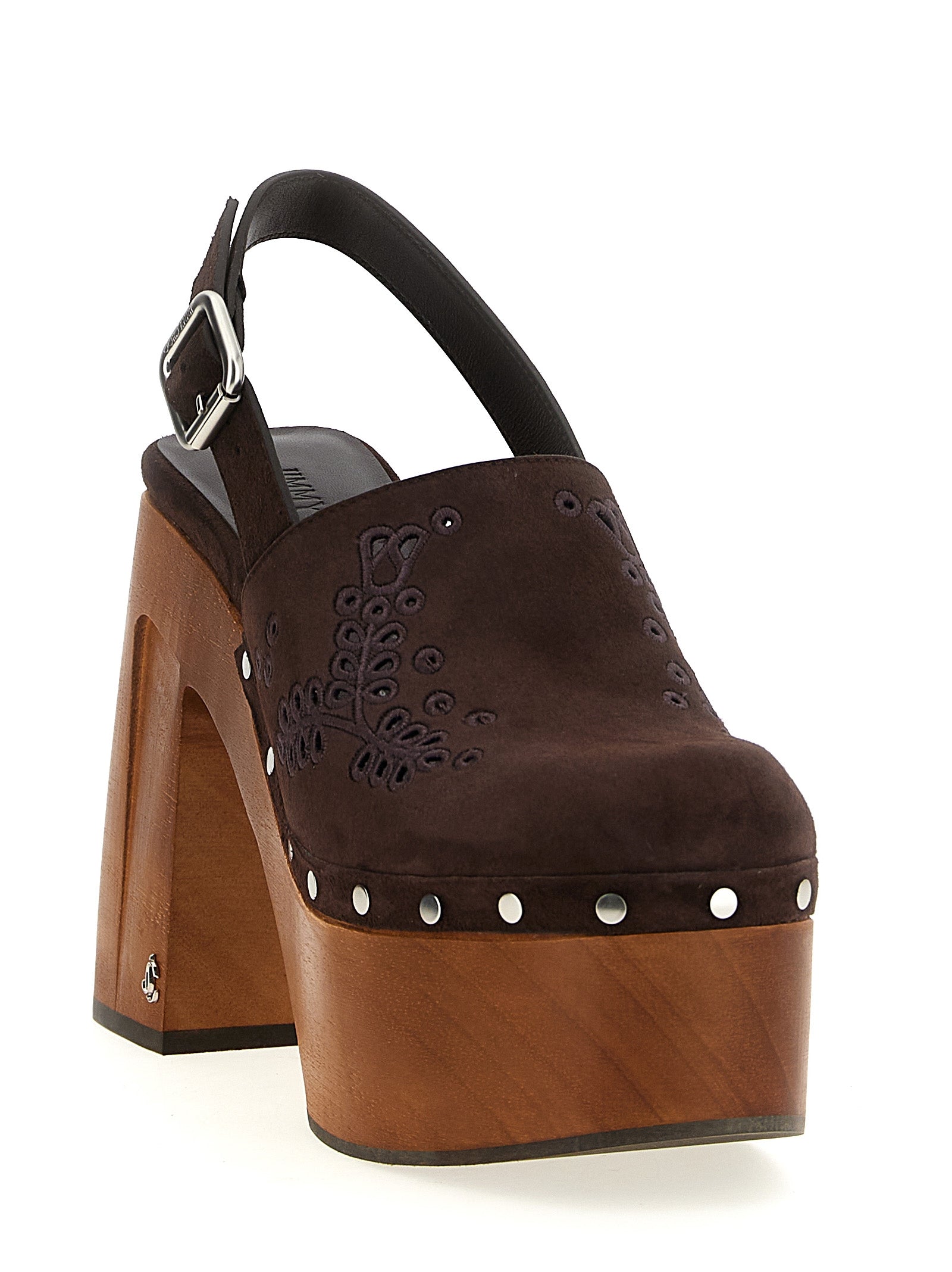 Jimmy Choo Braune Leder Pumps mit hohem Absatz
