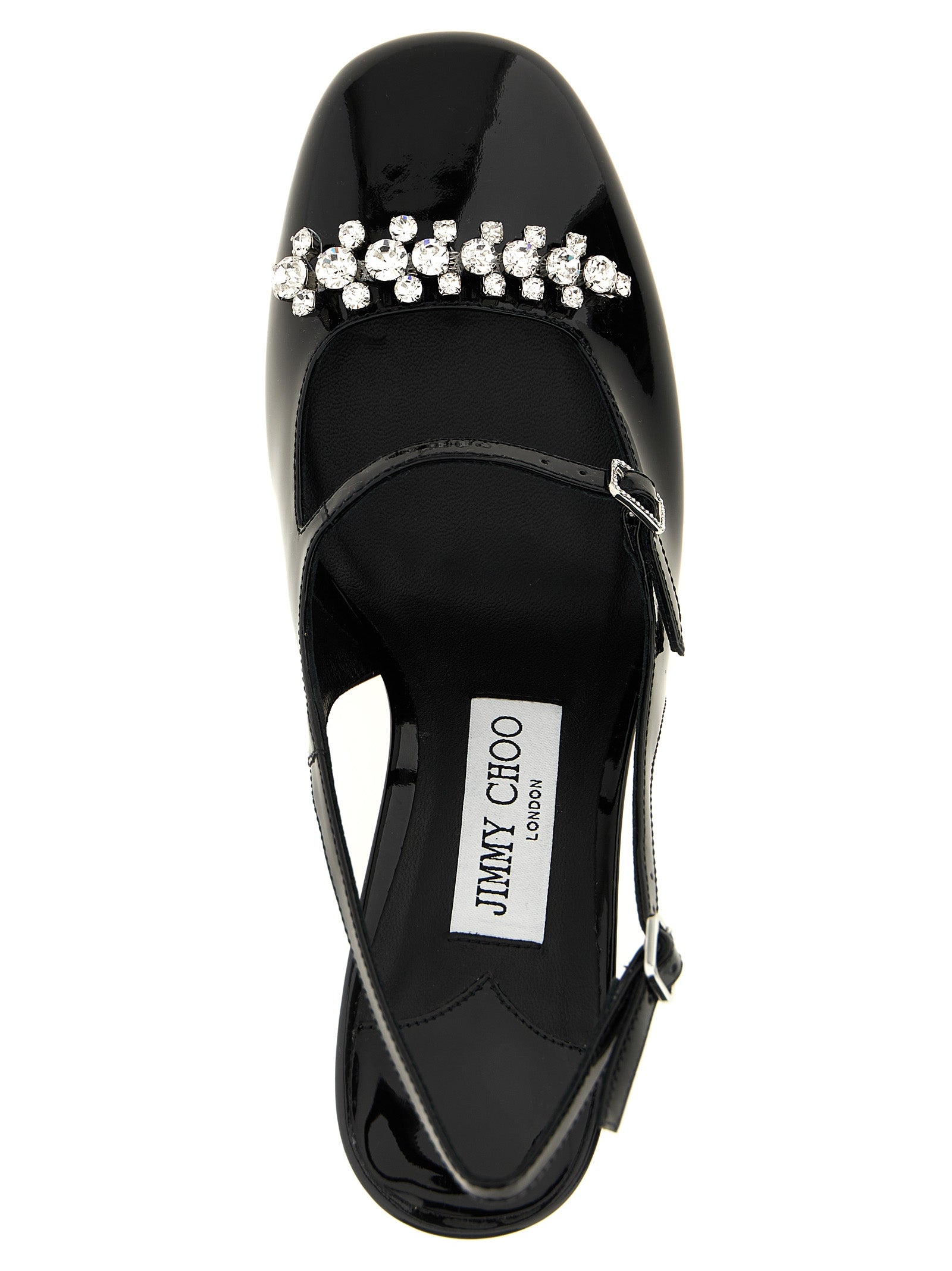 Jimmy Choo Schwarze Leder Pumps mit mittlerem Absatz