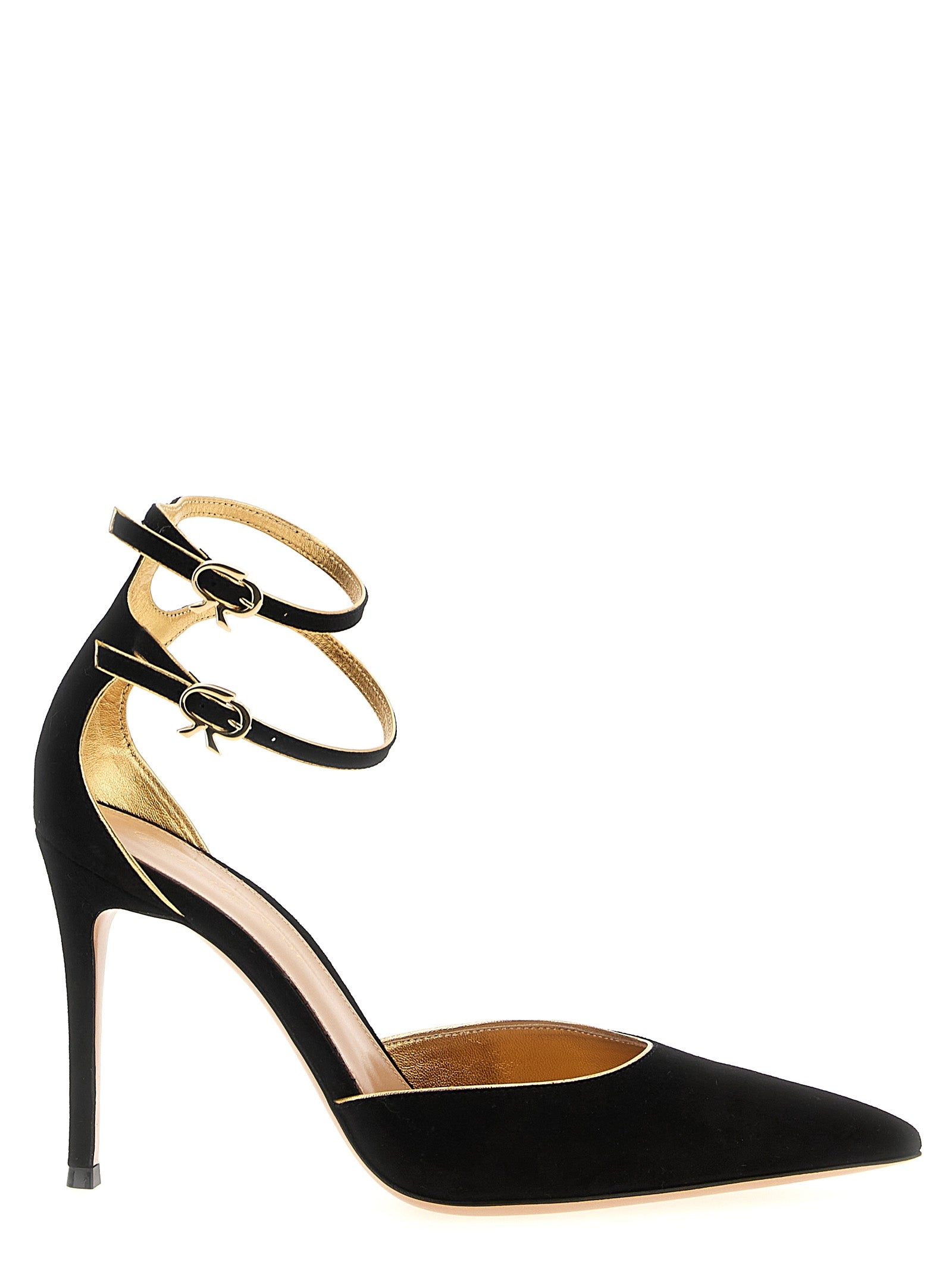 Gianvito Rossi Schwarze Pumps aus Wildleder mit hohem Absatz