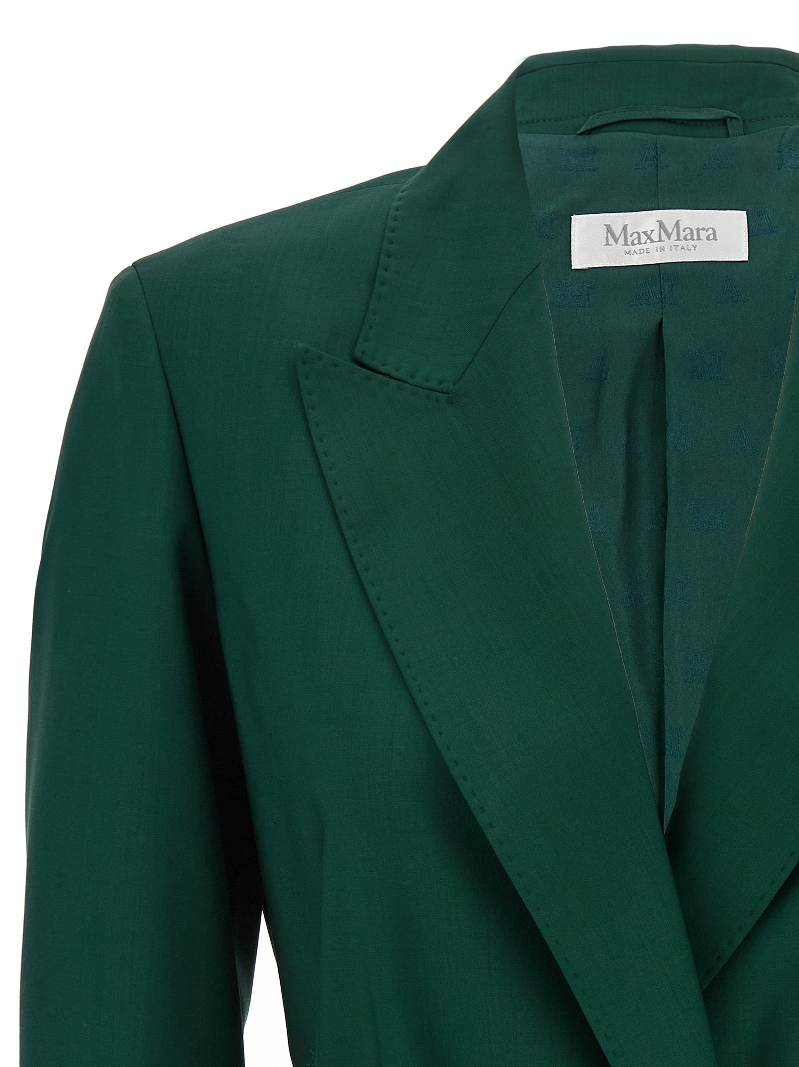 Max Mara Zweifarbiger Blazer aus reiner Schurwolle