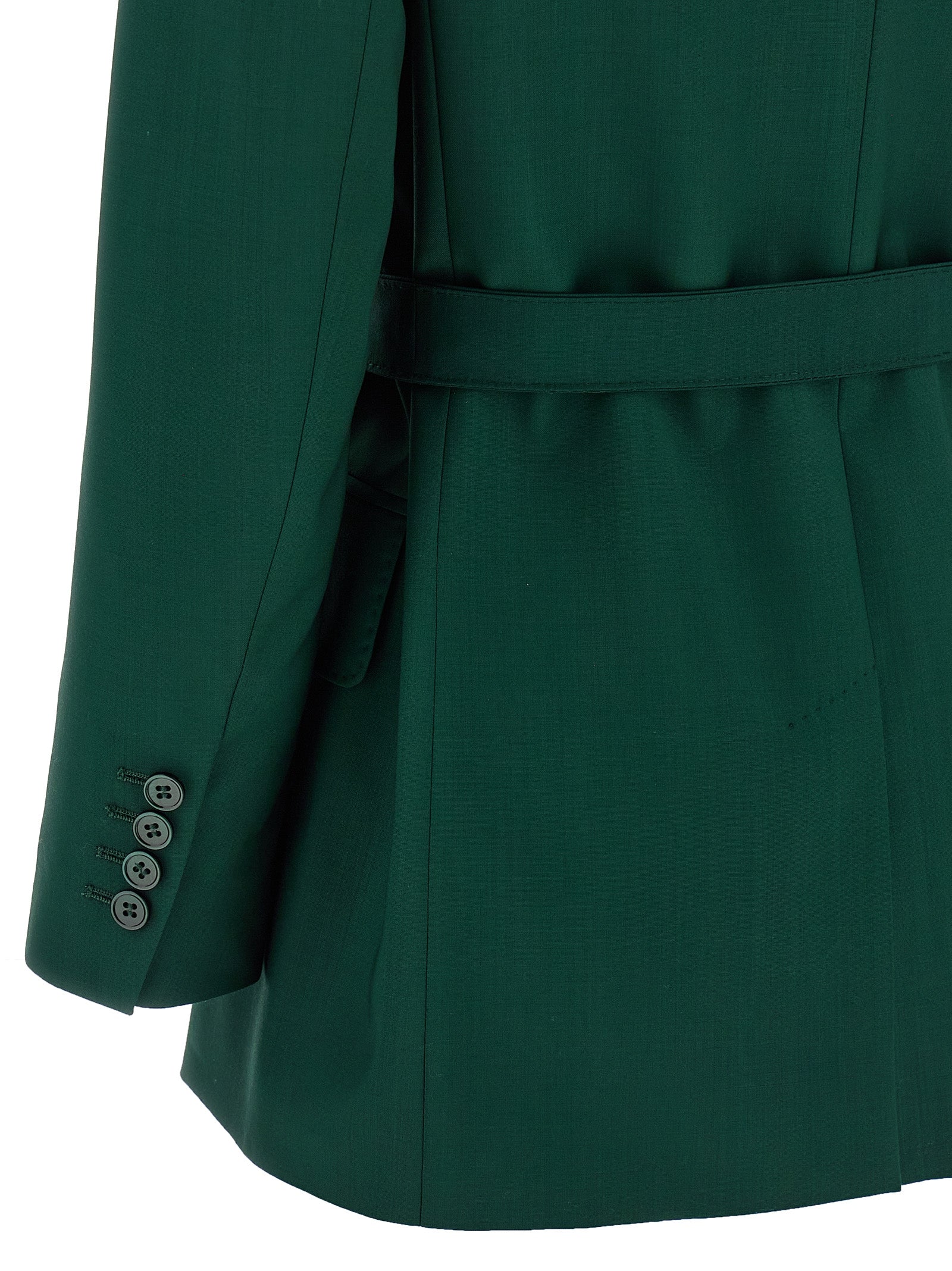 Max Mara Zweifarbiger Blazer aus reiner Schurwolle