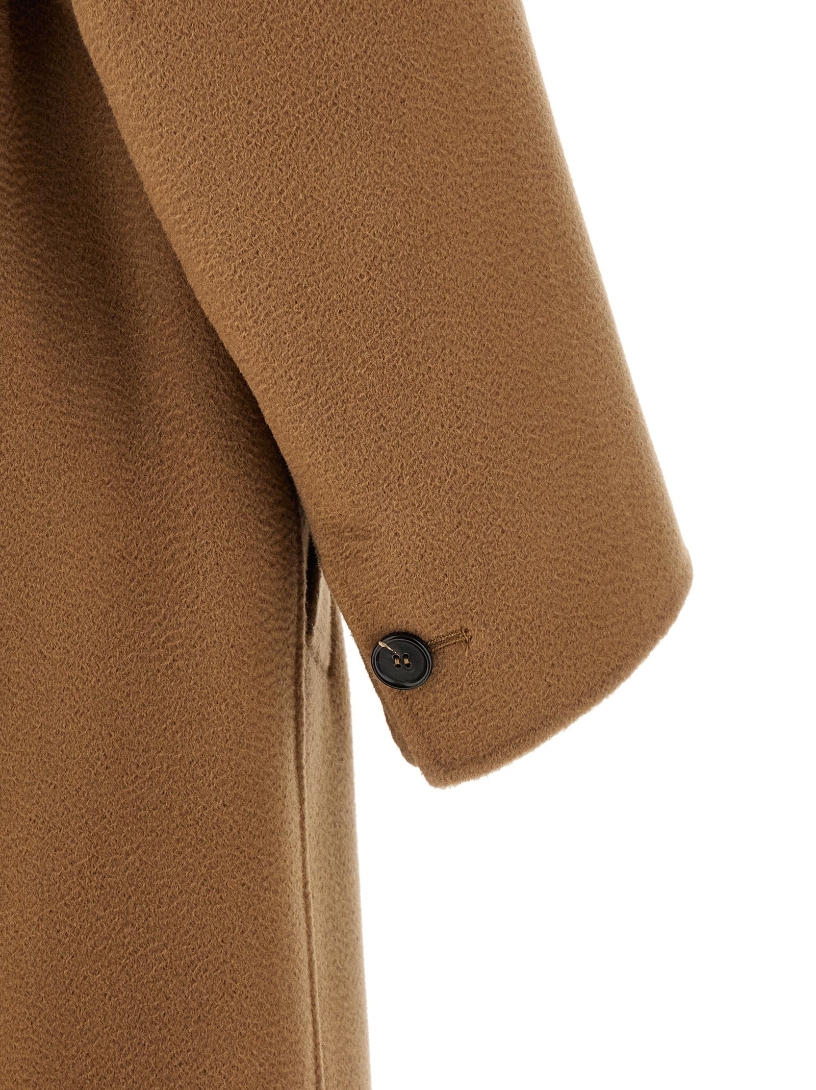 'S Max Mara Mantel aus reiner Schurwolle in Braun