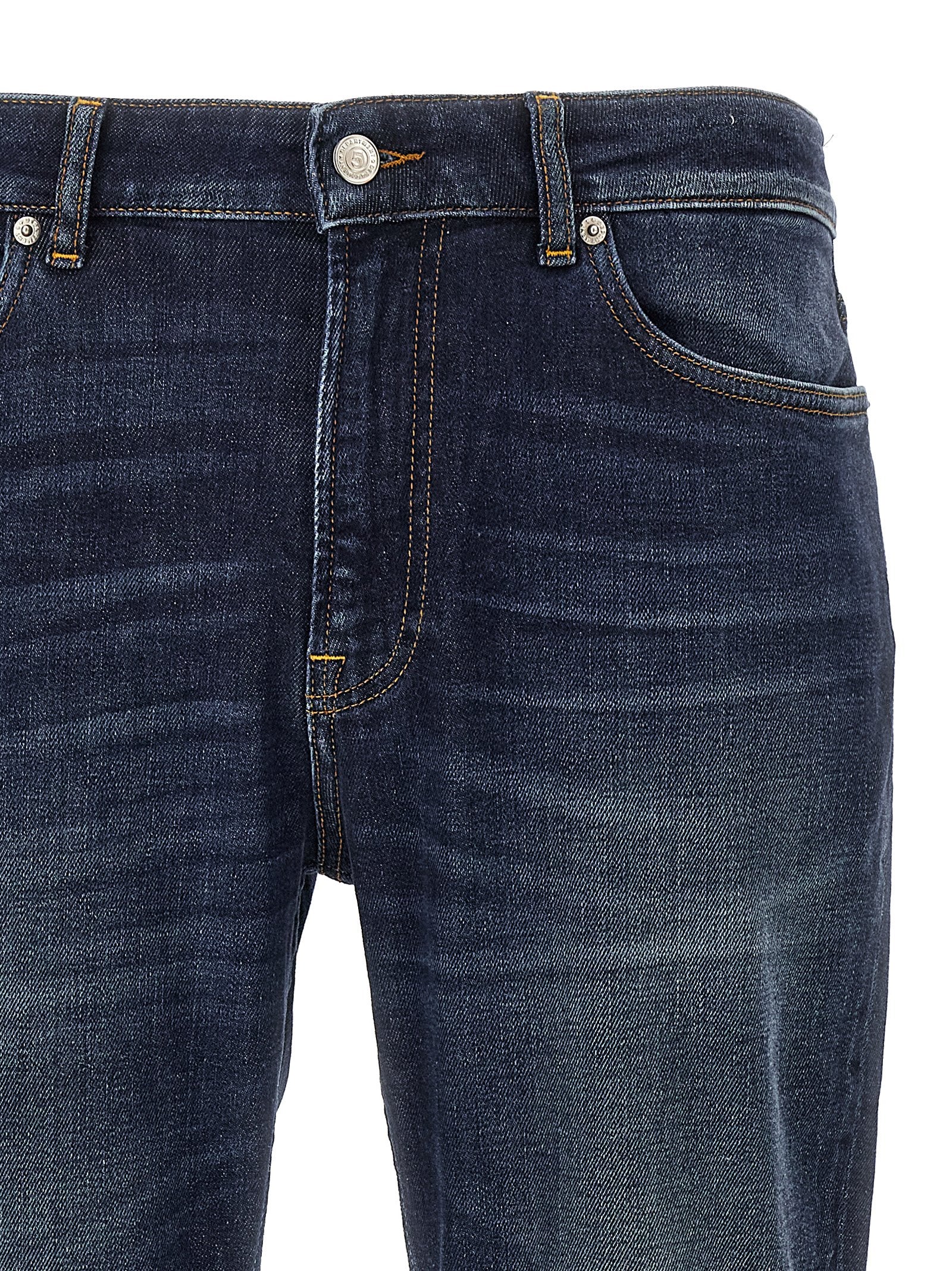 Department 5 Blaue Jeans aus Baumwolle im geraden Schnitt