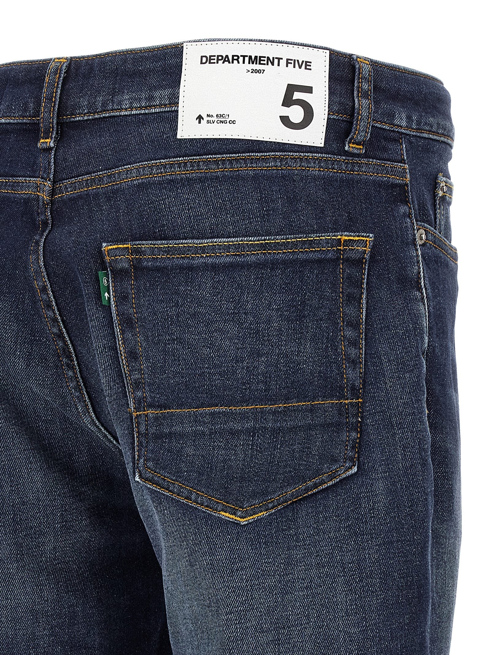 Department 5 Blaue Jeans aus Baumwolle im geraden Schnitt