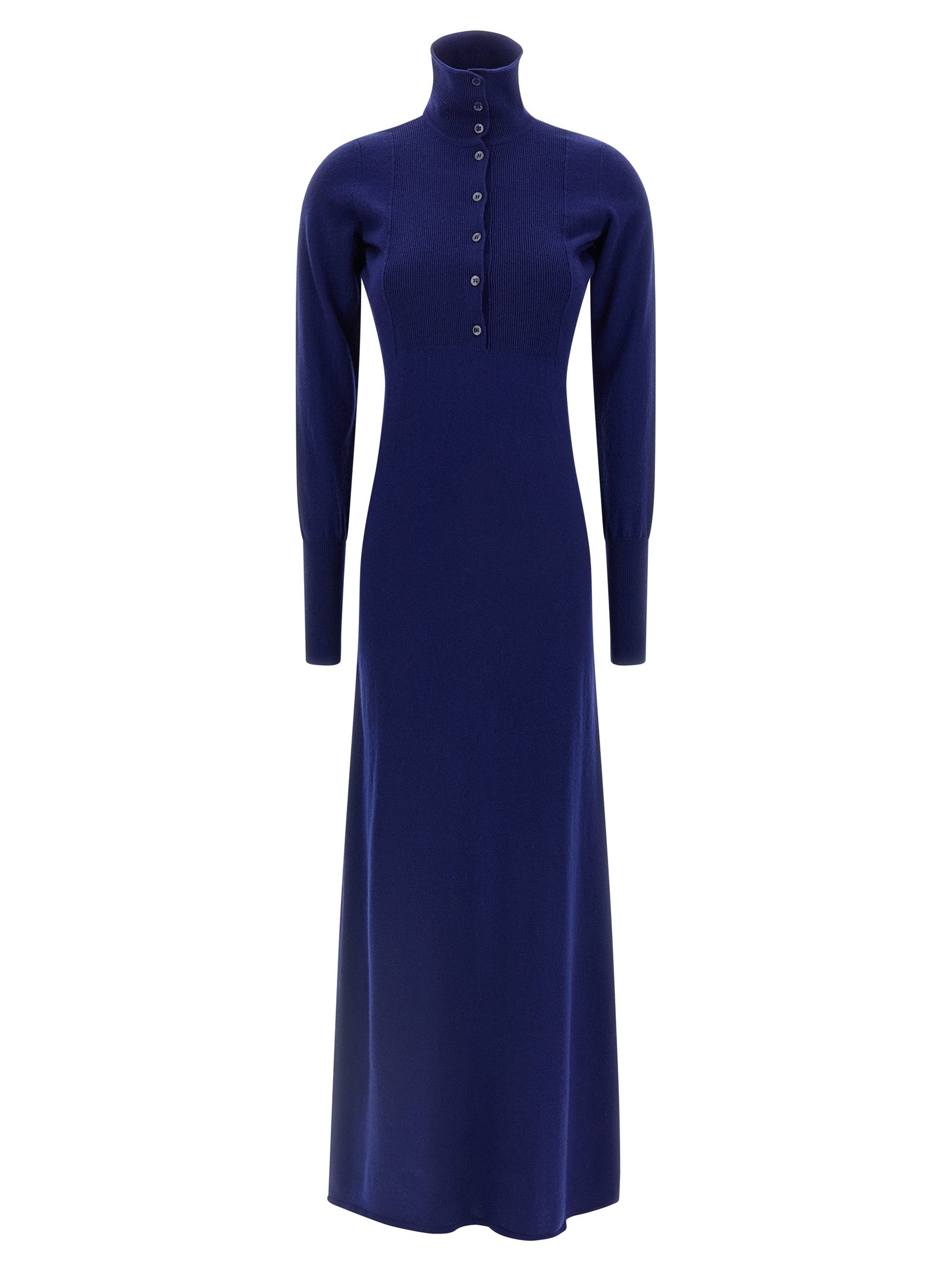 Tom Ford Langes blaues Kaschmirkleid