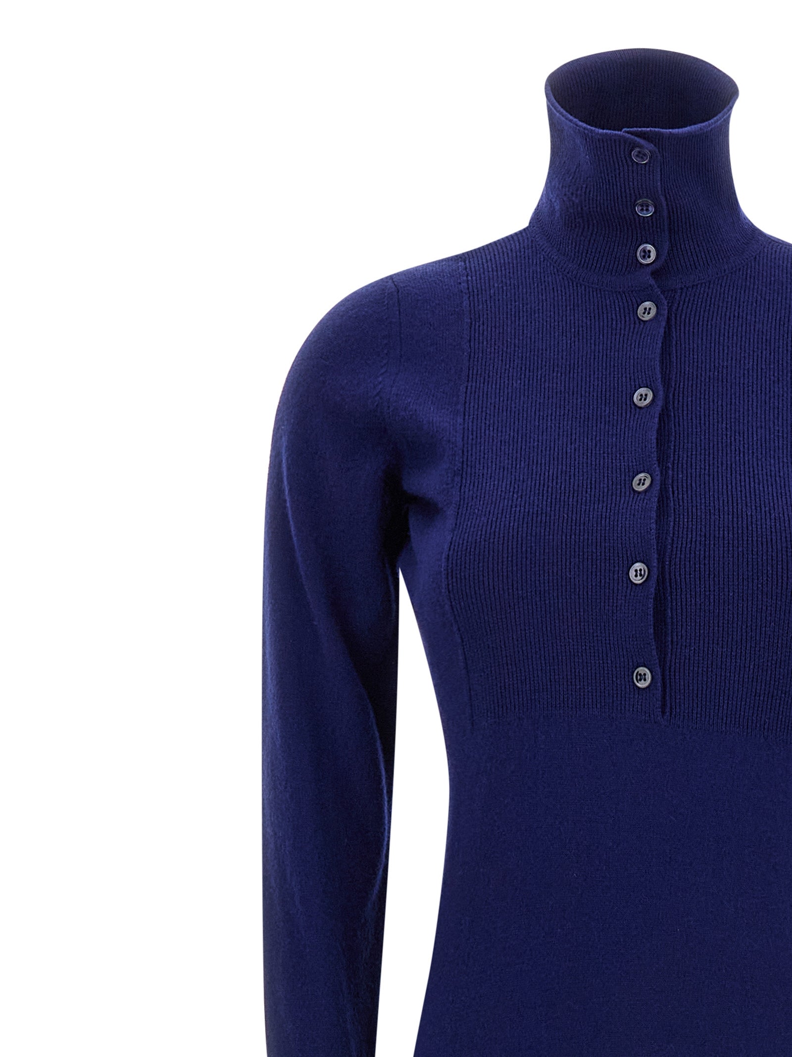 Tom Ford Langes blaues Kaschmirkleid