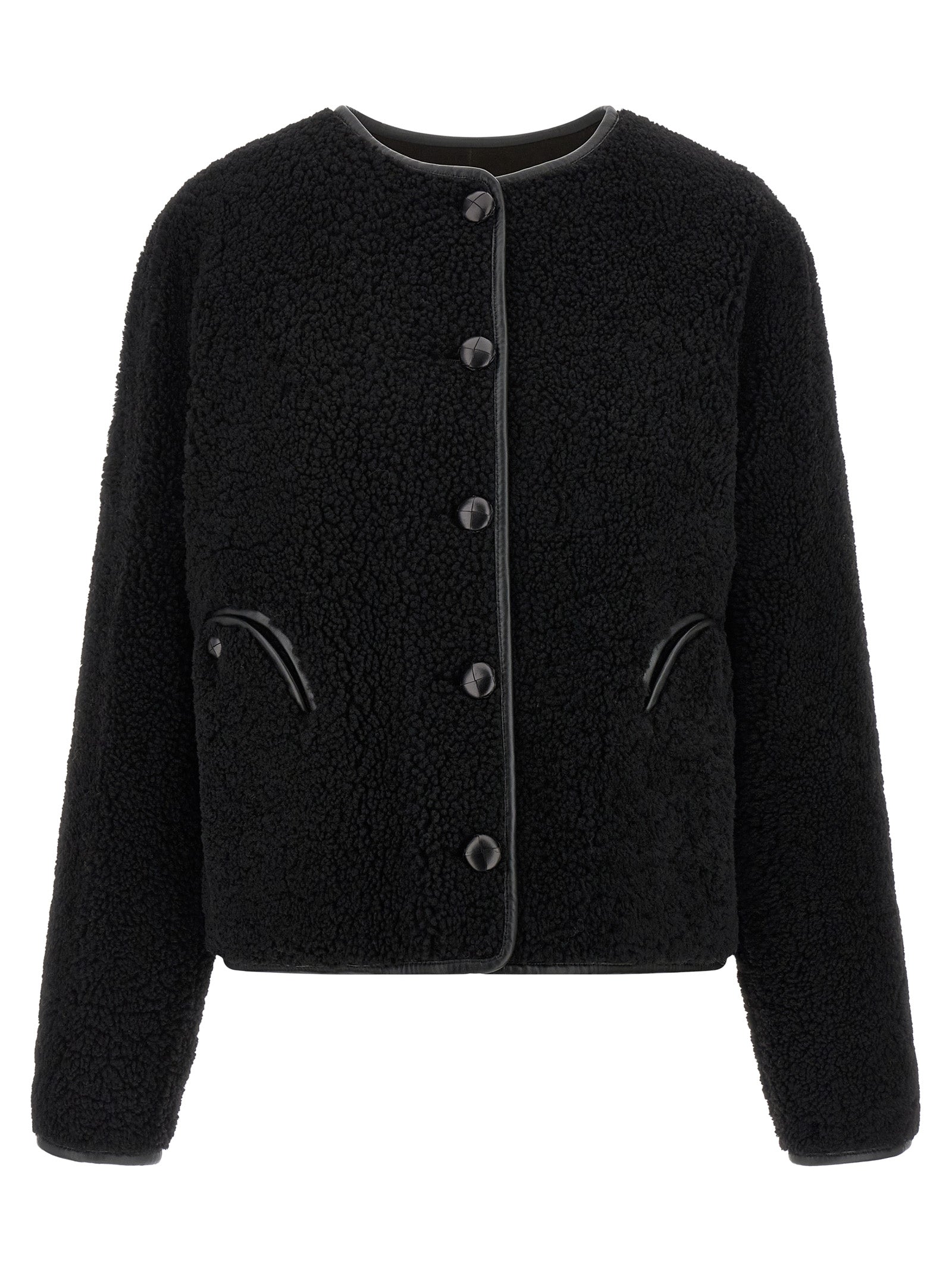 Blazé Milano Schwarze Lammleder-Shell-Jacke