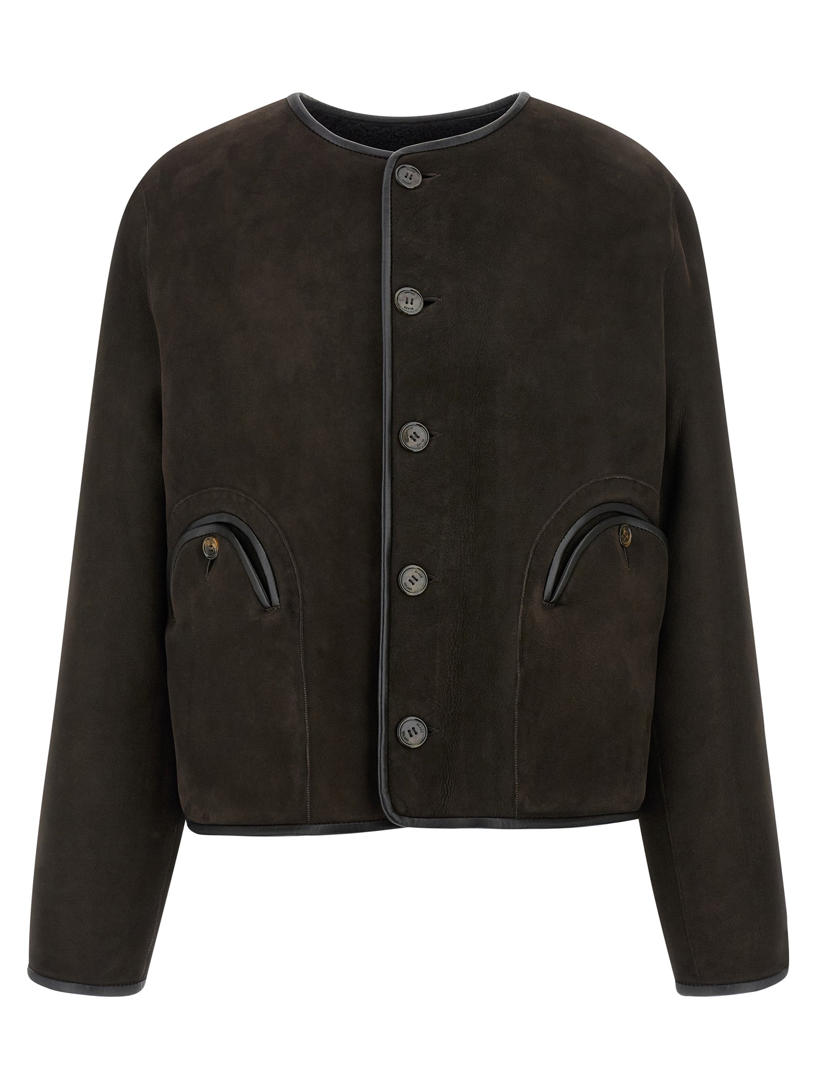 Blazé Milano Schwarze Lammleder-Shell-Jacke