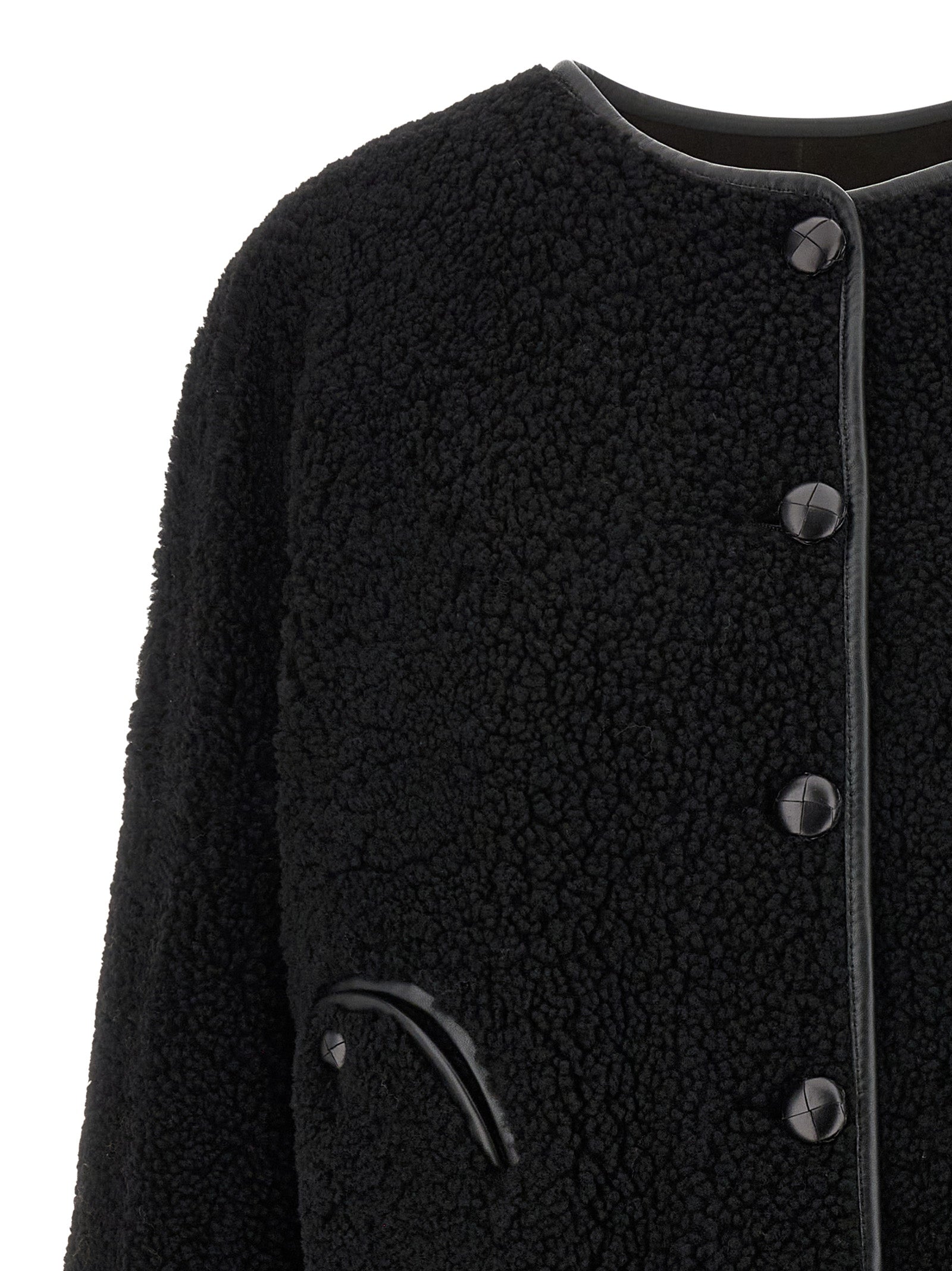 Blazé Milano Schwarze Lammleder-Shell-Jacke