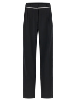 Nensi Dojaka Schwarze Hose aus reiner Schurwolle