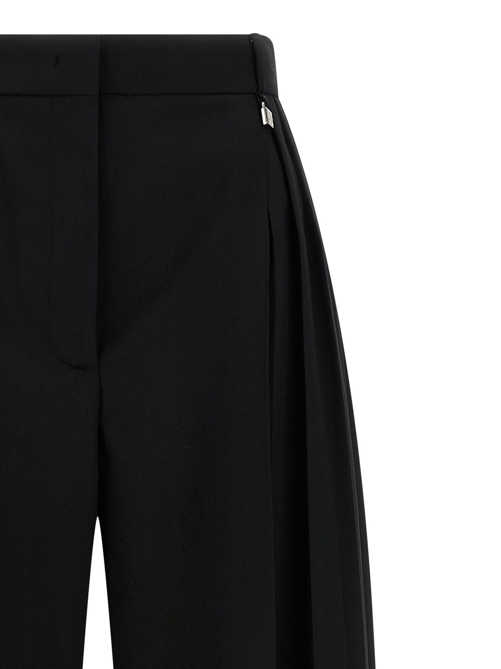 Giuseppe Di Morabito Schwarze Hose aus reiner Schurwolle