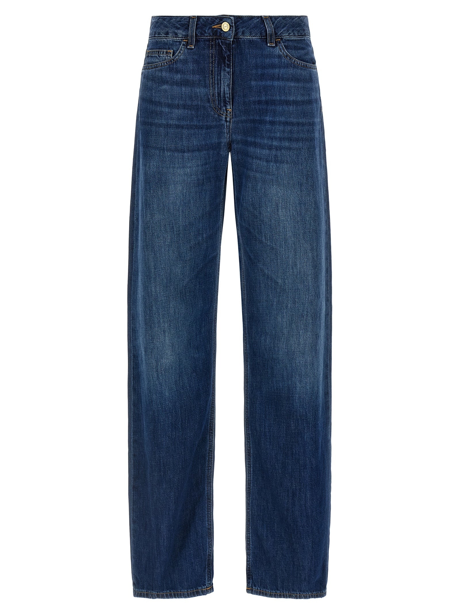 Elisabetta Franchi Blaue Baumwolljeans Denim