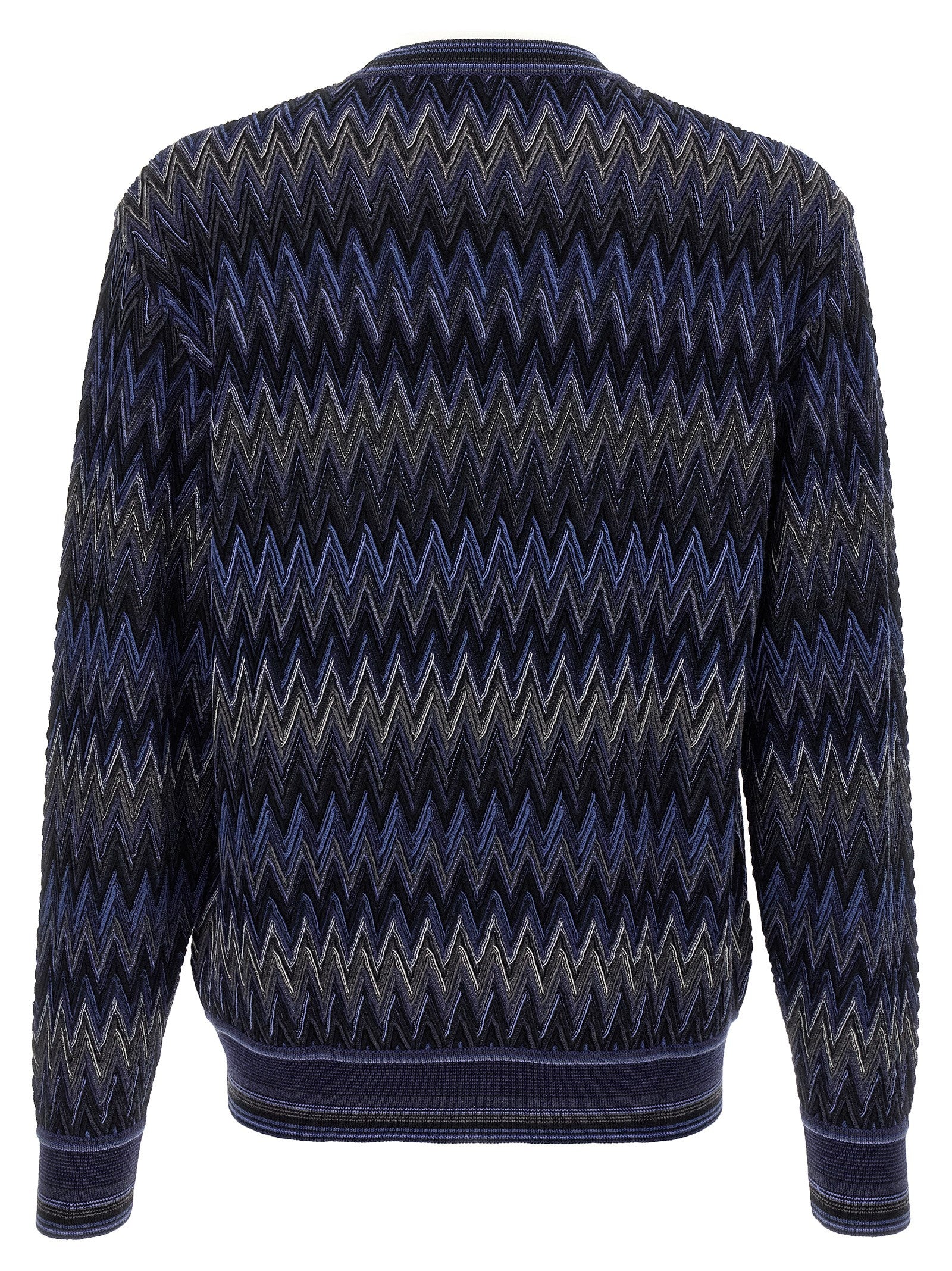 Missoni Blauer Wollcardigan
