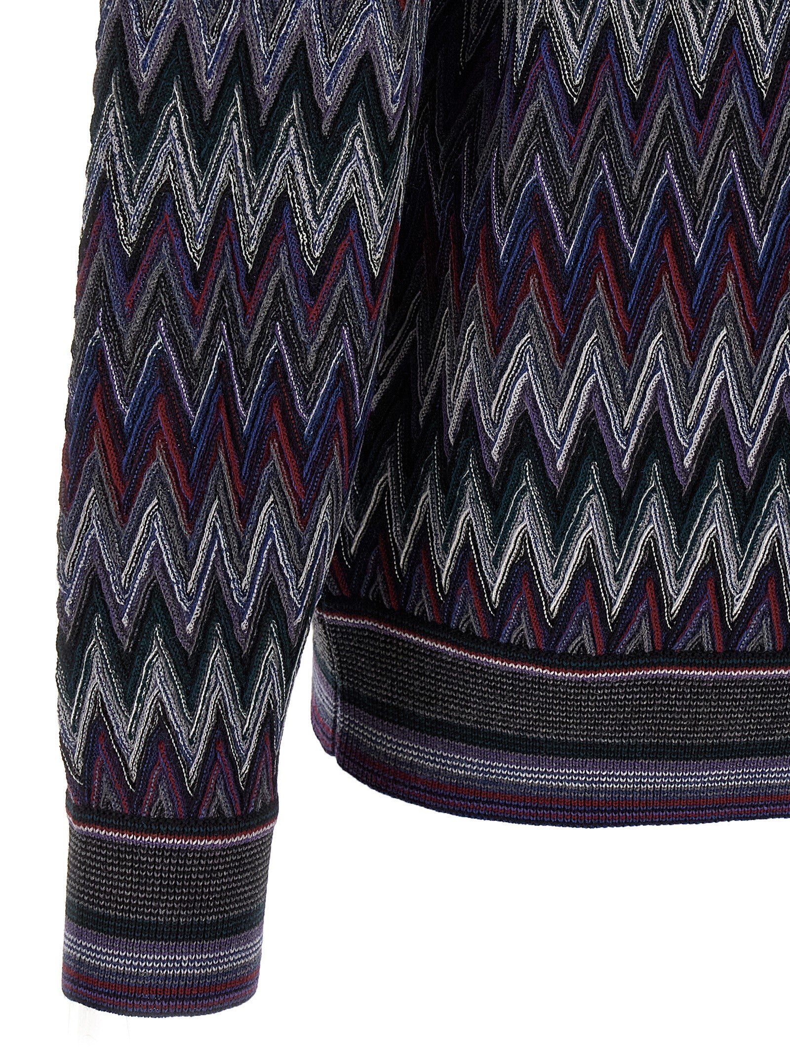 Missoni Blauer Wollcardigan