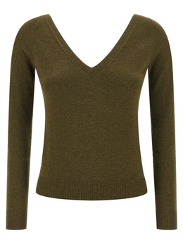 Saint Laurent Zweifarbige Kaschmir-Strickjacke