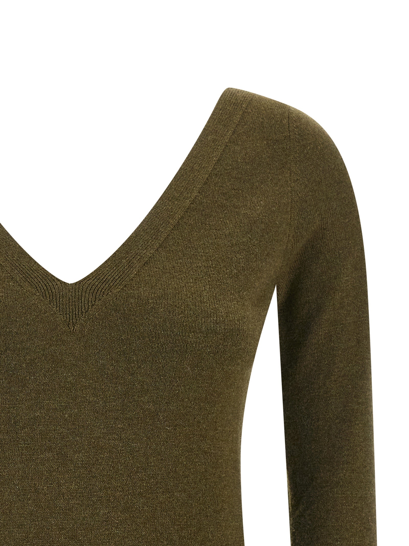 Saint Laurent Zweifarbige Kaschmir-Strickjacke