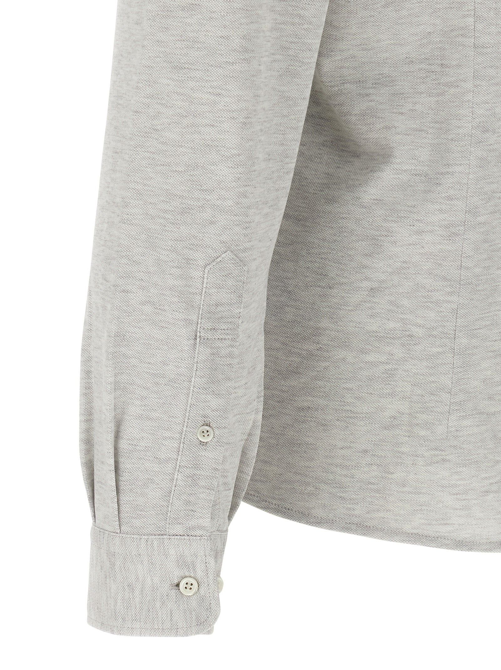 Brunello Cucinelli Graue Baumwollbluse