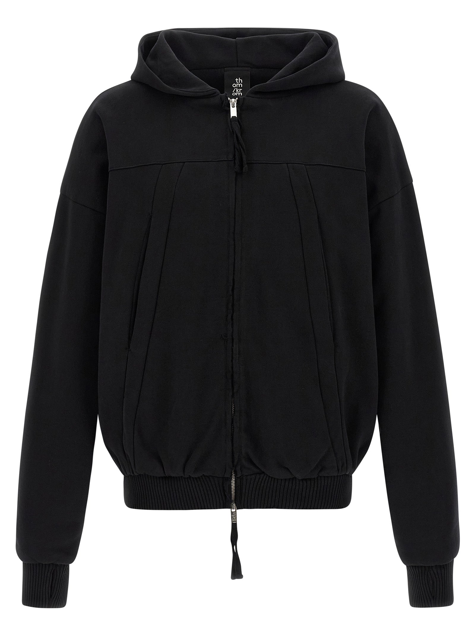 Thom Krom Schwarzer Baumwoll-Sweatshirt