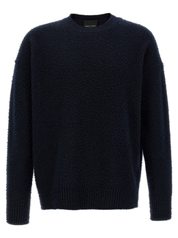 Roberto Collina Blauer Cardigan aus Merinowolle