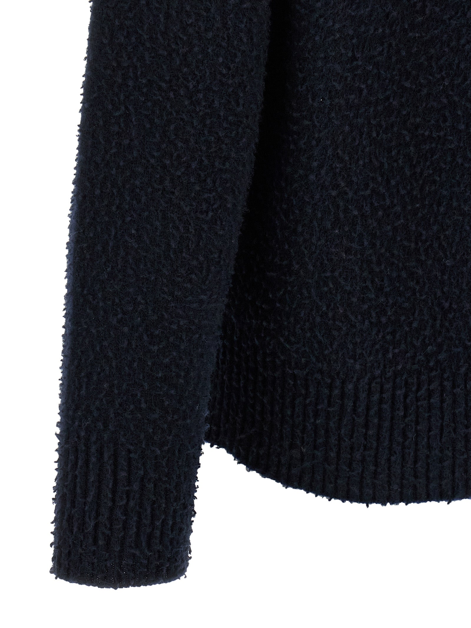 Roberto Collina Blauer Cardigan aus Merinowolle