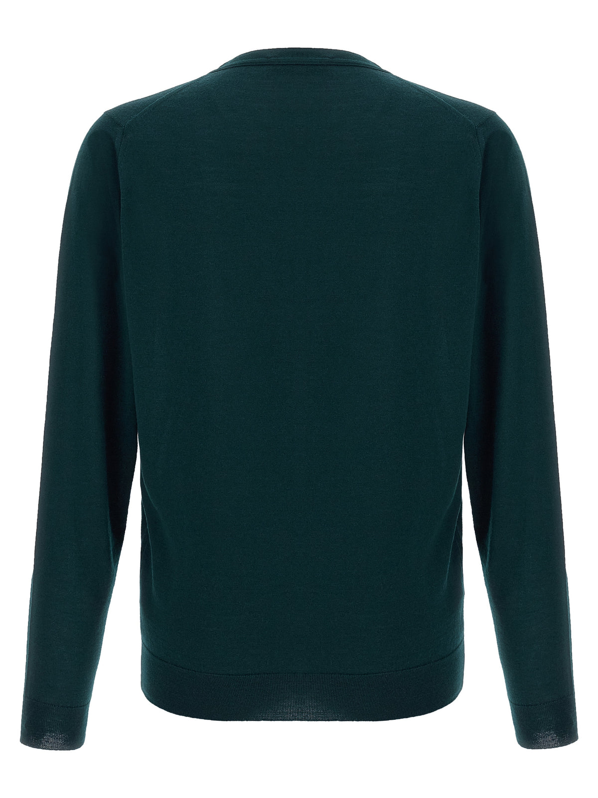 JOHN SMEDLEY Zweifarbige Merinowoll-Strickjacke