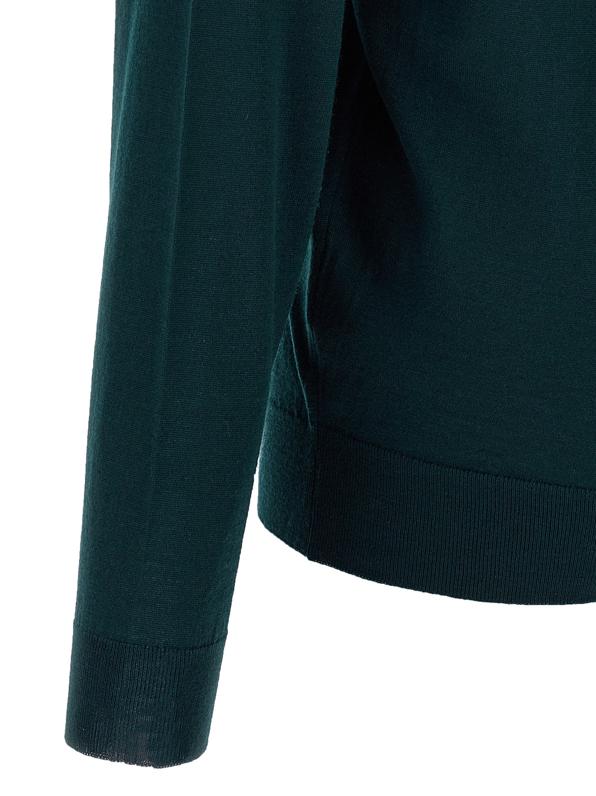 JOHN SMEDLEY Zweifarbige Merinowoll-Strickjacke