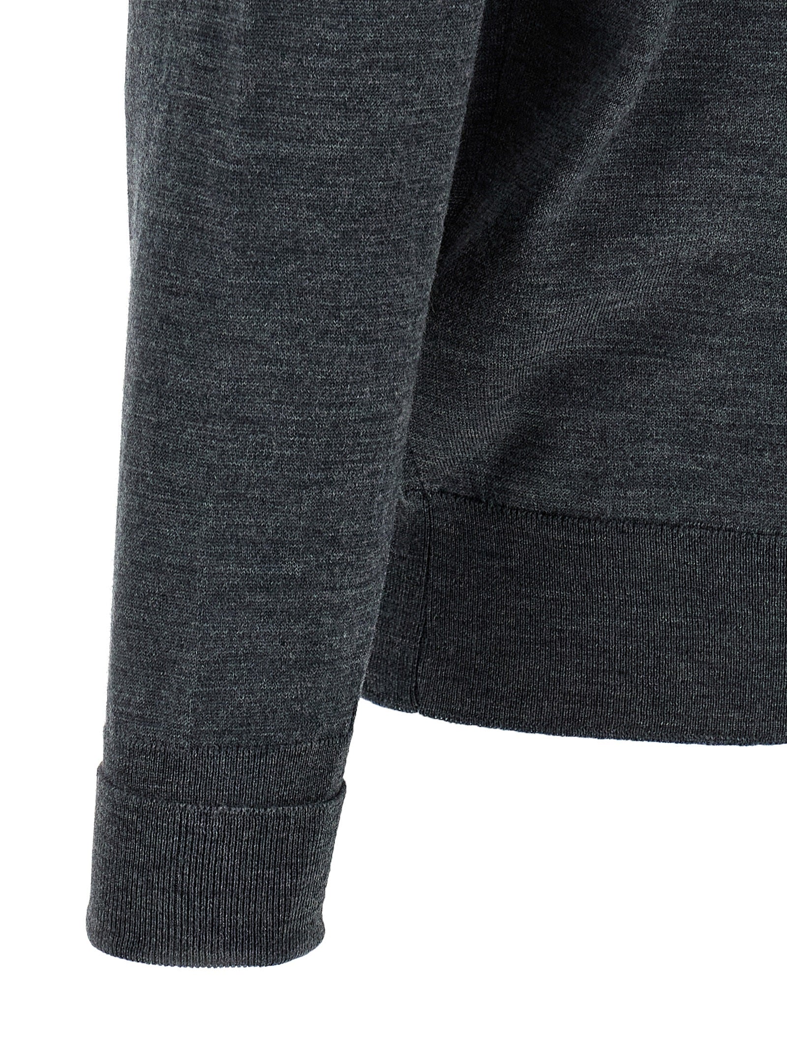 JOHN SMEDLEY Brauner Cardigan aus Merinowolle
